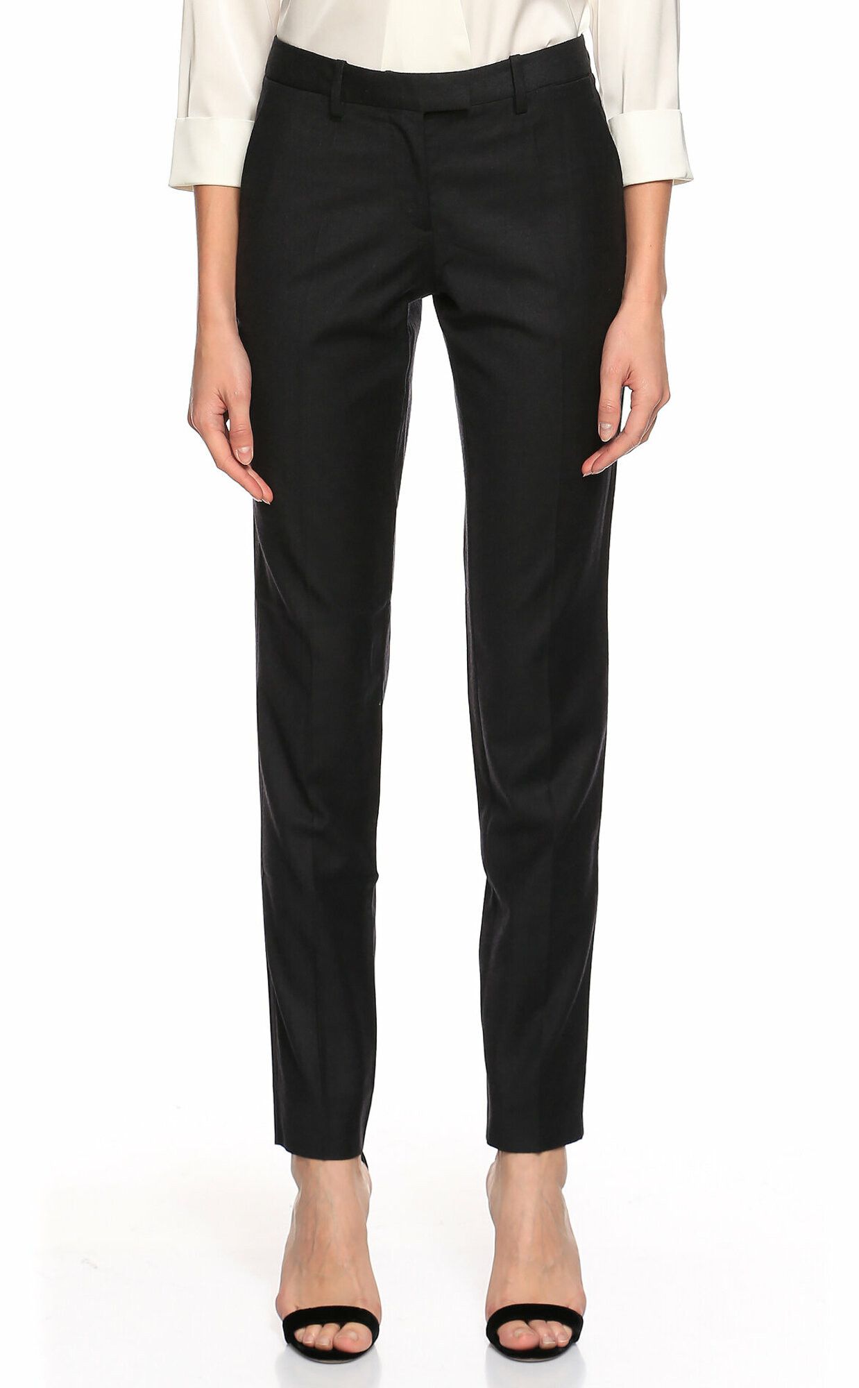 パンツ MAISON MARGIELA CHARCOAL GREY PLEATED TROUSERS 0400021332972_ANTHRACITEMELANG