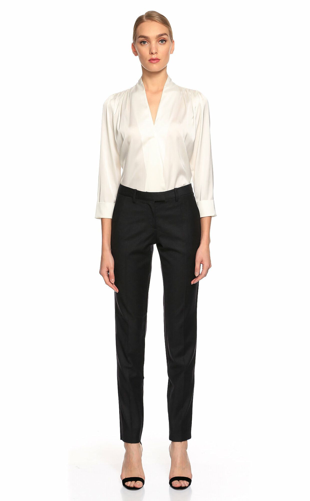 Maison Margiela MAISON MARTIN MARGIELA charcoal gray wool pants trousers 44 Size 30" / US 8 / IT 44 - 2 Thumbnail
