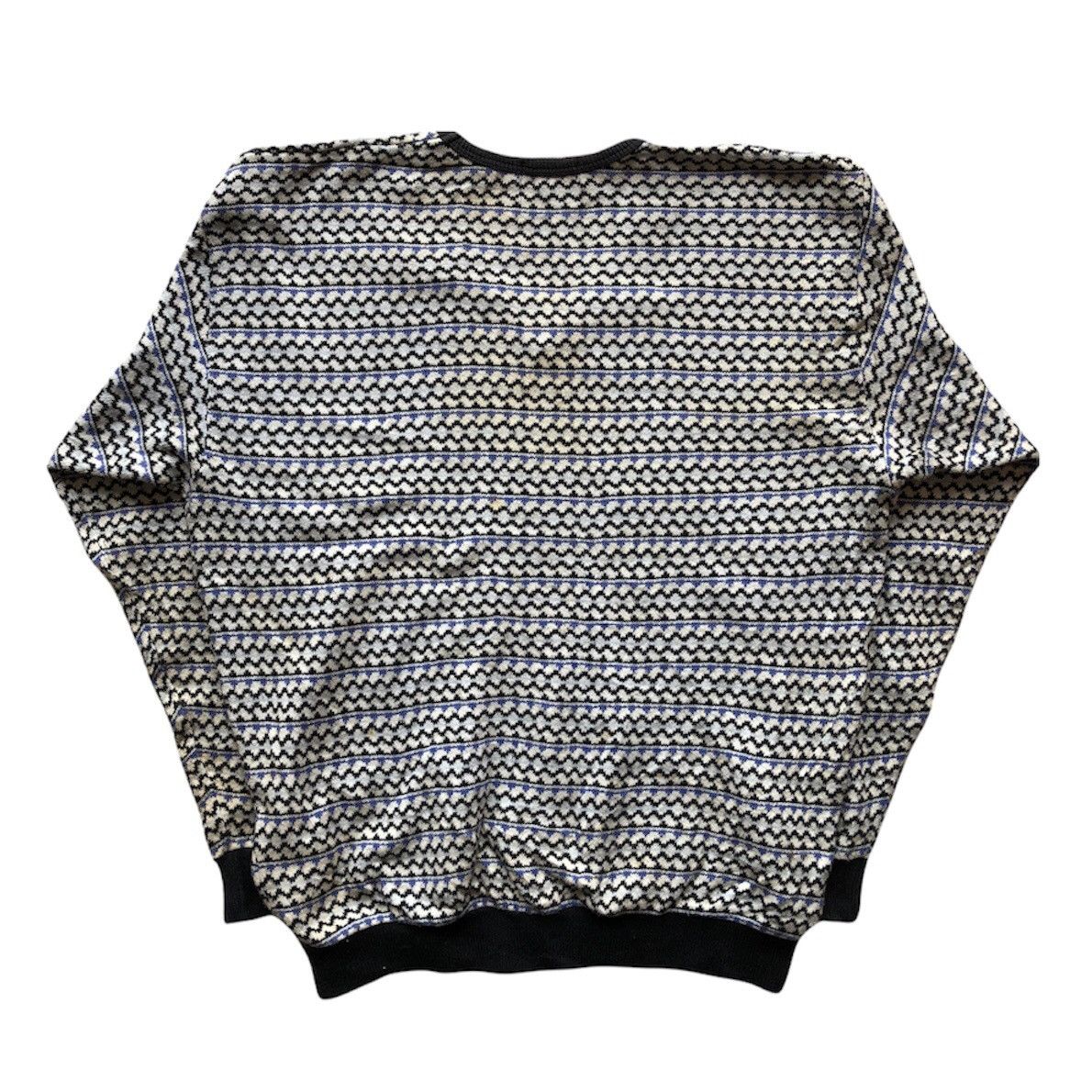Japanese Brand Vintage 90's Knitwear Striped V-Neck by Jump Off Size US L / EU 52-54 / 3 - 5 Thumbnail