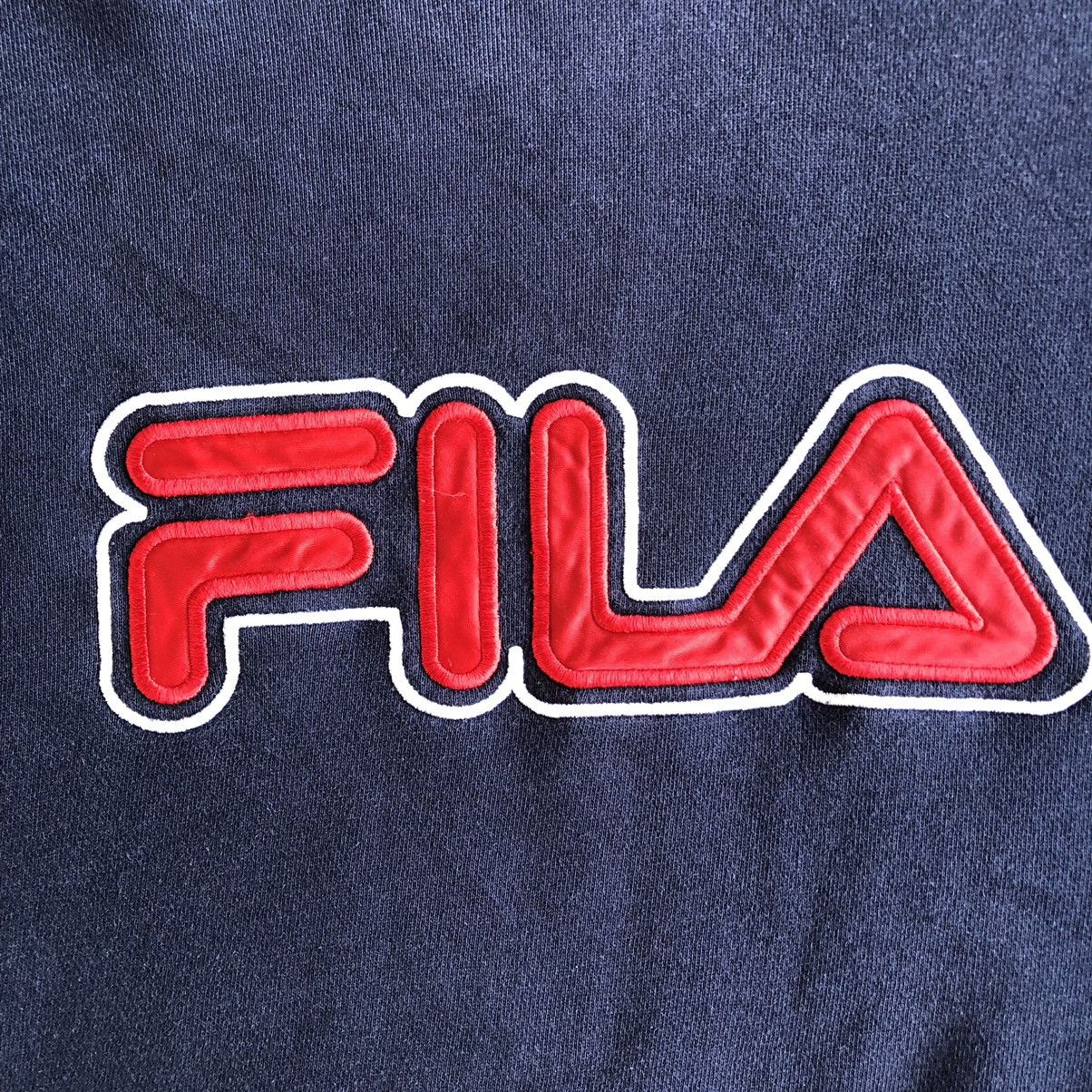 Fila Vintage Fila Spellout Big Logo Embroidered Sweatshirt Size US XL / EU 56 / 4 - 5 Thumbnail