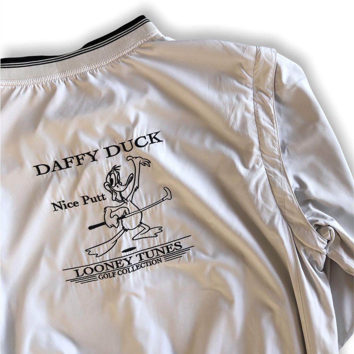 Japanese Brand Sweater Jacket 2in1 Sleeveless Vest Embroidery Duffy Duck Size US XL / EU 56 / 4 - 2 Thumbnail