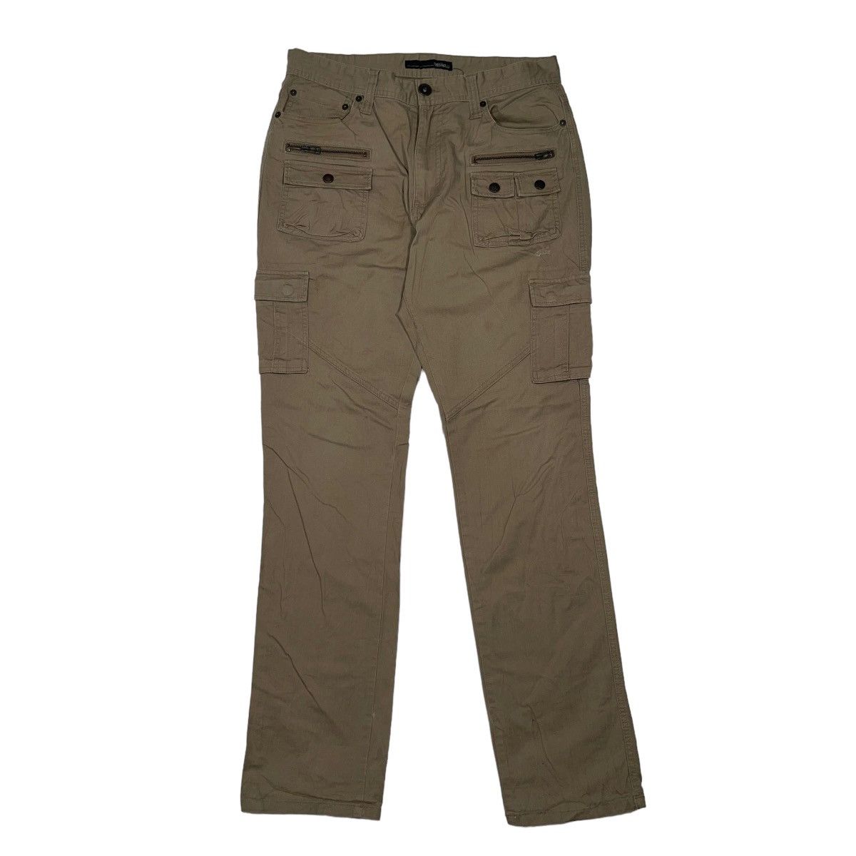 Japanese Brand × Mossimo Mossimo Cargo Tactical Multi Pocket Khaki Pants Size US 32 / EU 48 - 1 Thumbnail