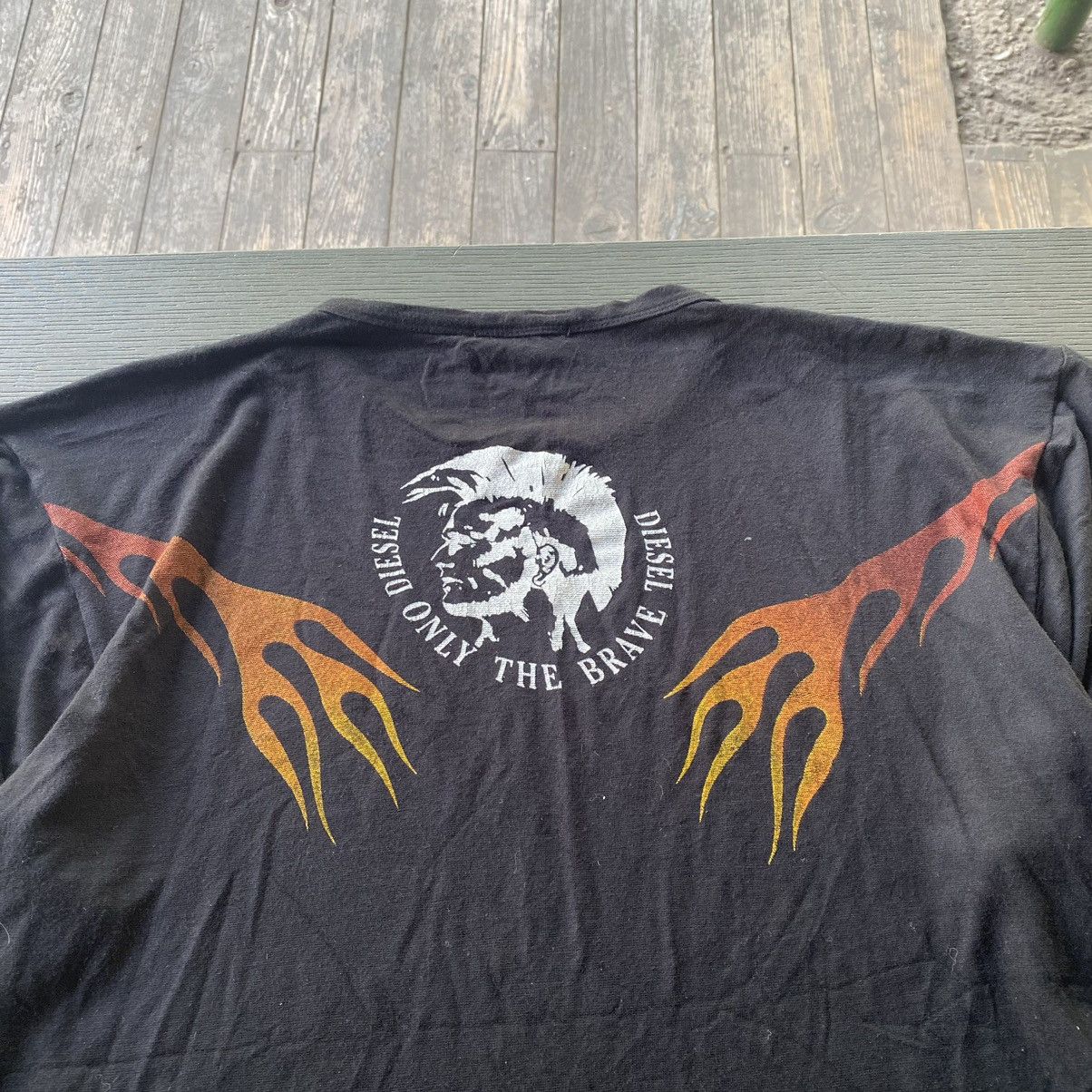 Diesel VINTAGE DIESEL Y2K FLAME PUNK T SHIRT Size US M / EU 48-50 / 2 - 4 Thumbnail