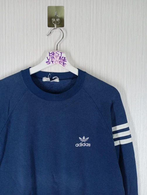 Adidas Rare Vintage Adidas 80s Small Logo Sweatshirt Size US L / EU 52-54 / 3 - 2 Thumbnail