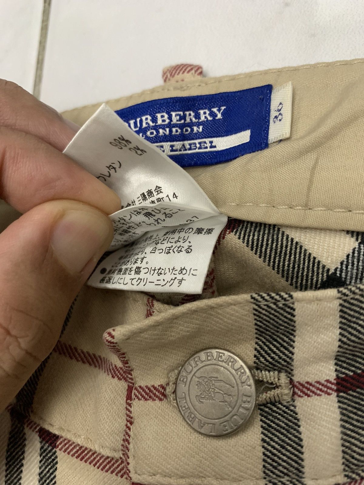 Burberry × Burberry Prorsum × Vintage Burberry London Blue Label nova check spandex pant trouser Size 28" / US 6 / IT 42 - 11 Thumbnail