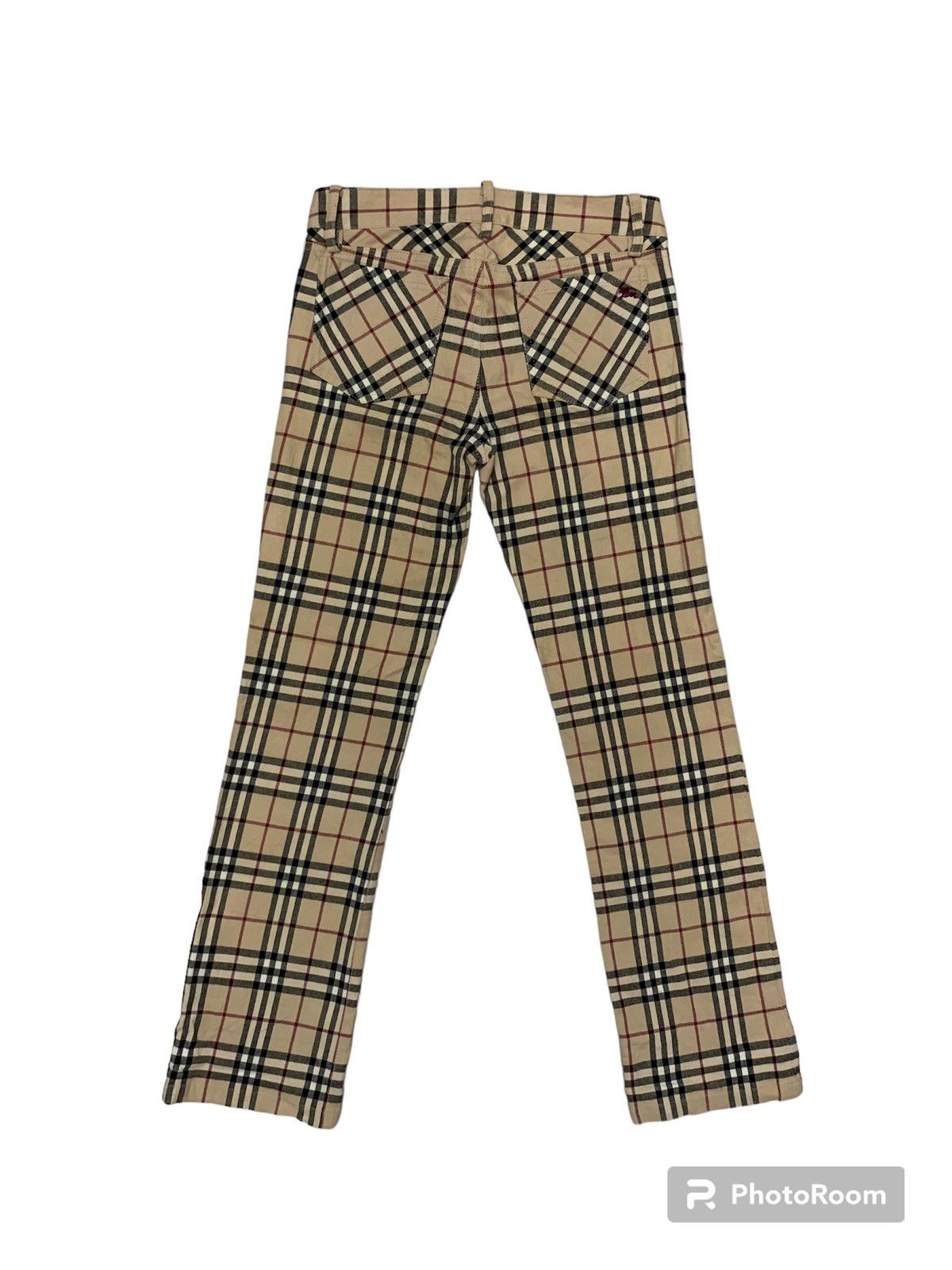 Burberry × Burberry Prorsum × Vintage Burberry London Blue Label nova check spandex pant trouser Size 28" / US 6 / IT 42 - 3 Thumbnail