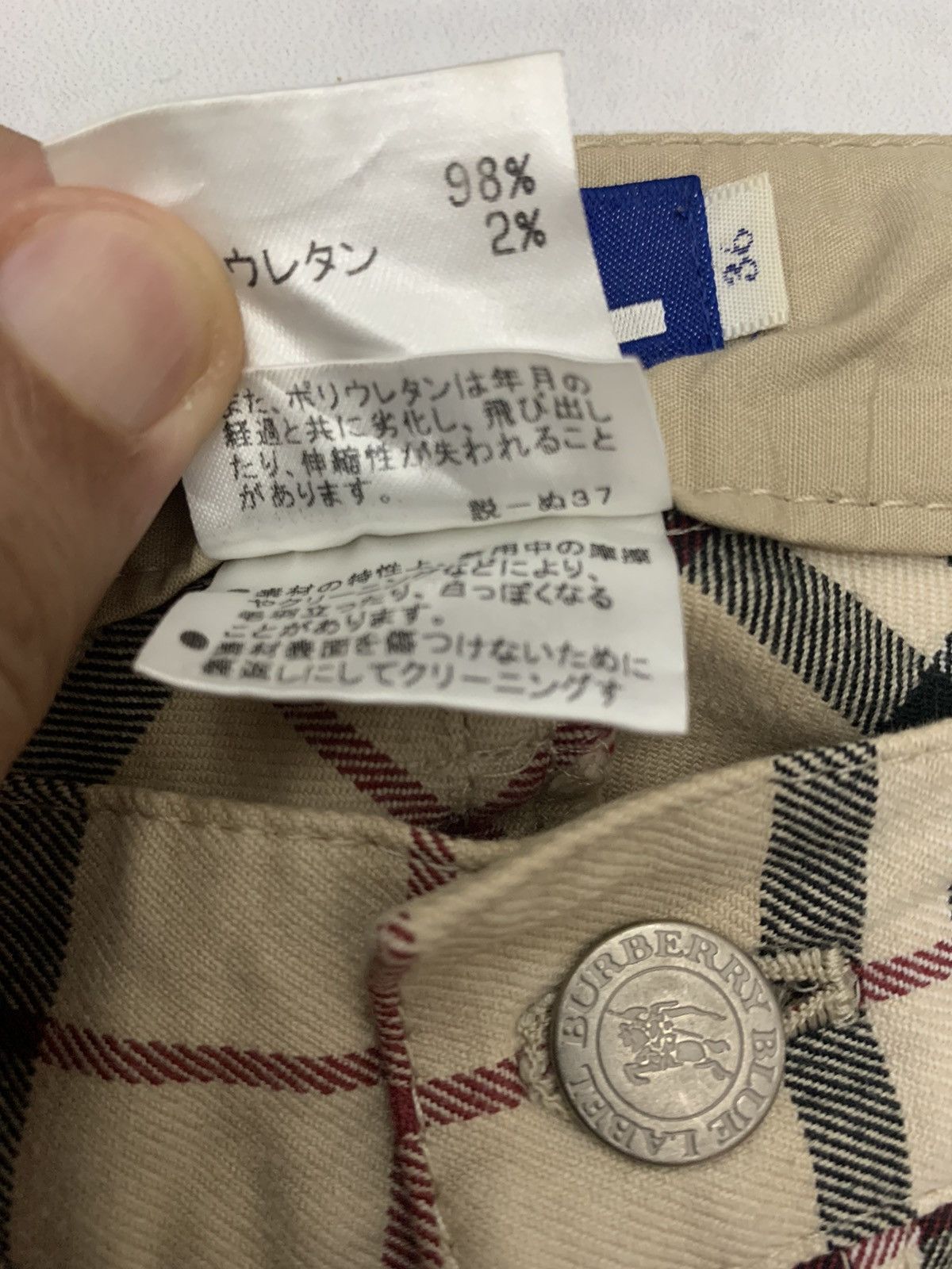 Burberry × Burberry Prorsum × Vintage Burberry London Blue Label nova check spandex pant trouser Size 28" / US 6 / IT 42 - 10 Thumbnail
