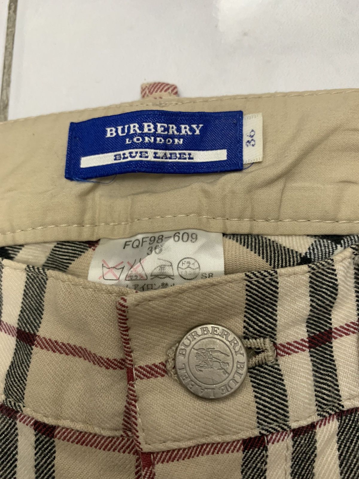Burberry × Burberry Prorsum × Vintage Burberry London Blue Label nova check spandex pant trouser Size 28" / US 6 / IT 42 - 7 Thumbnail