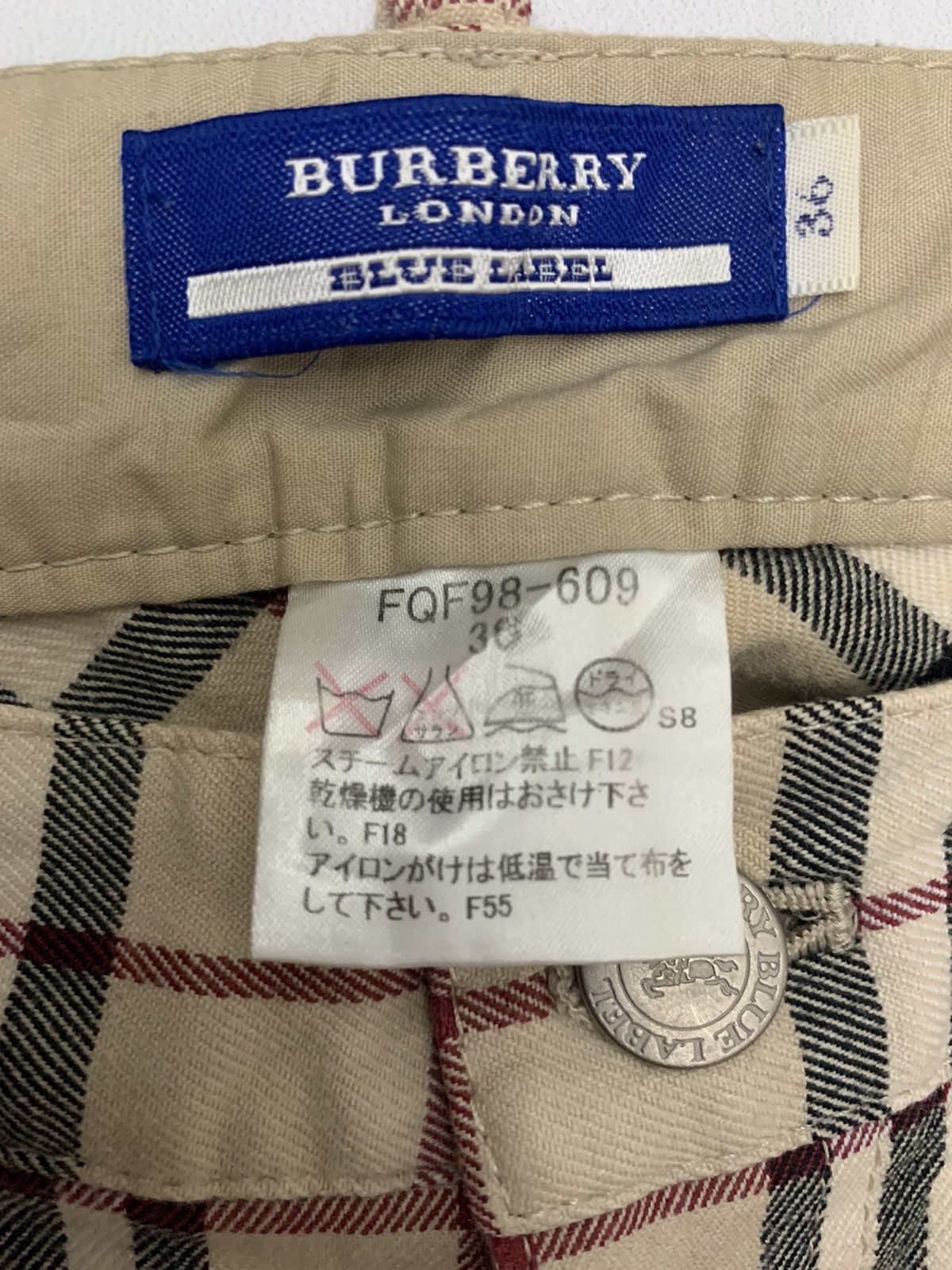 Burberry × Burberry Prorsum × Vintage Burberry London Blue Label nova check spandex pant trouser Size 28" / US 6 / IT 42 - 8 Thumbnail