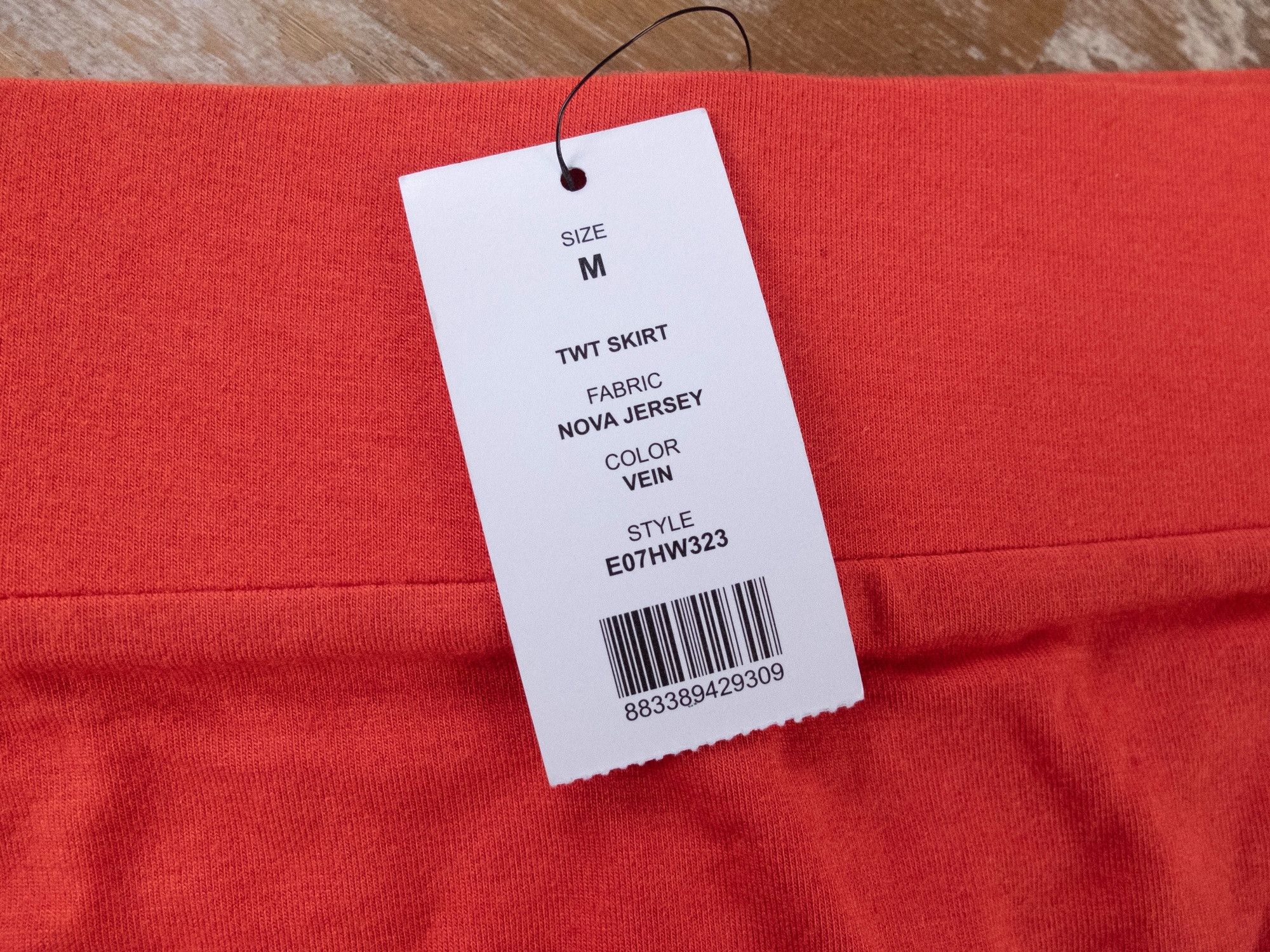 Helmut Lang HELMUT LANG vein red modal wool draped tube skirt Medium Size 28" / US 6 / IT 42 - 5 Thumbnail