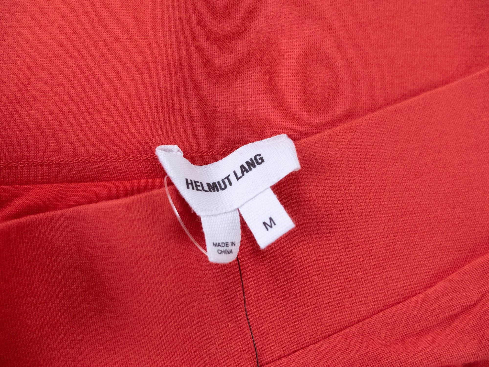 Helmut Lang HELMUT LANG vein red modal wool draped tube skirt Medium Size 28" / US 6 / IT 42 - 6 Thumbnail