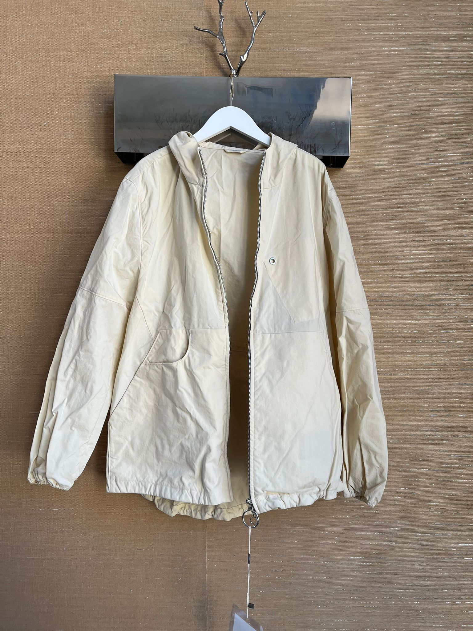 Acne Studios Motion Canvas PSS17 Jacket in Ecru Size US M / EU 48-50 / 2 - 7 Thumbnail