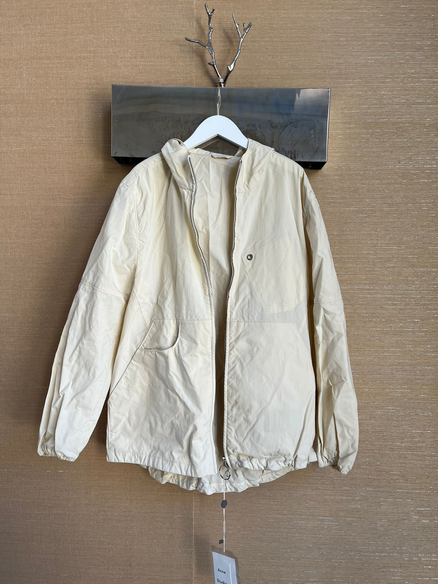 Acne Studios Motion Canvas PSS17 Jacket in Ecru Size US M / EU 48-50 / 2 - 1 Thumbnail