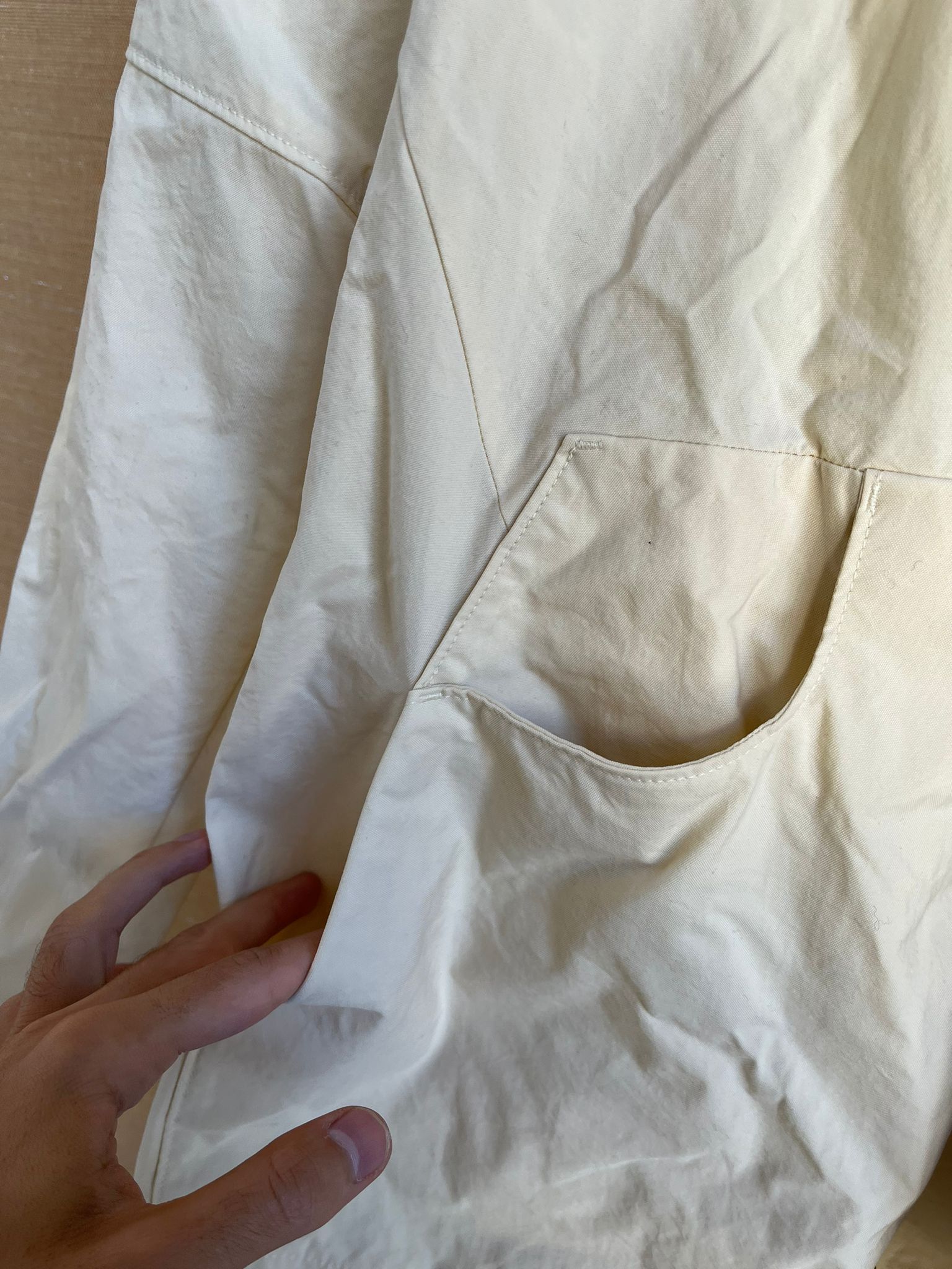 Acne Studios Motion Canvas PSS17 Jacket in Ecru Size US M / EU 48-50 / 2 - 9 Thumbnail