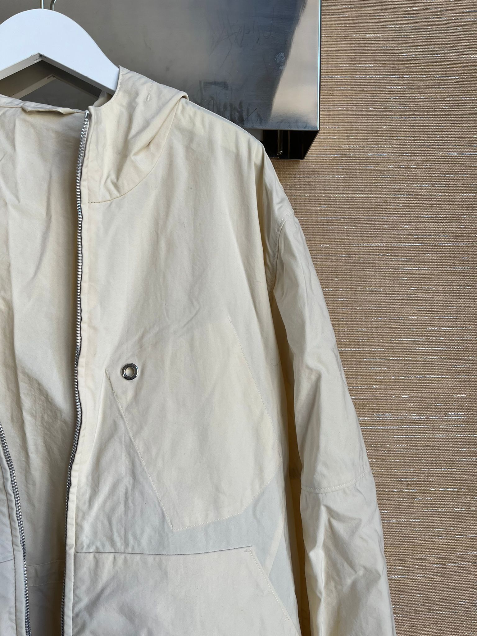 Acne Studios Motion Canvas PSS17 Jacket in Ecru Size US M / EU 48-50 / 2 - 2 Thumbnail