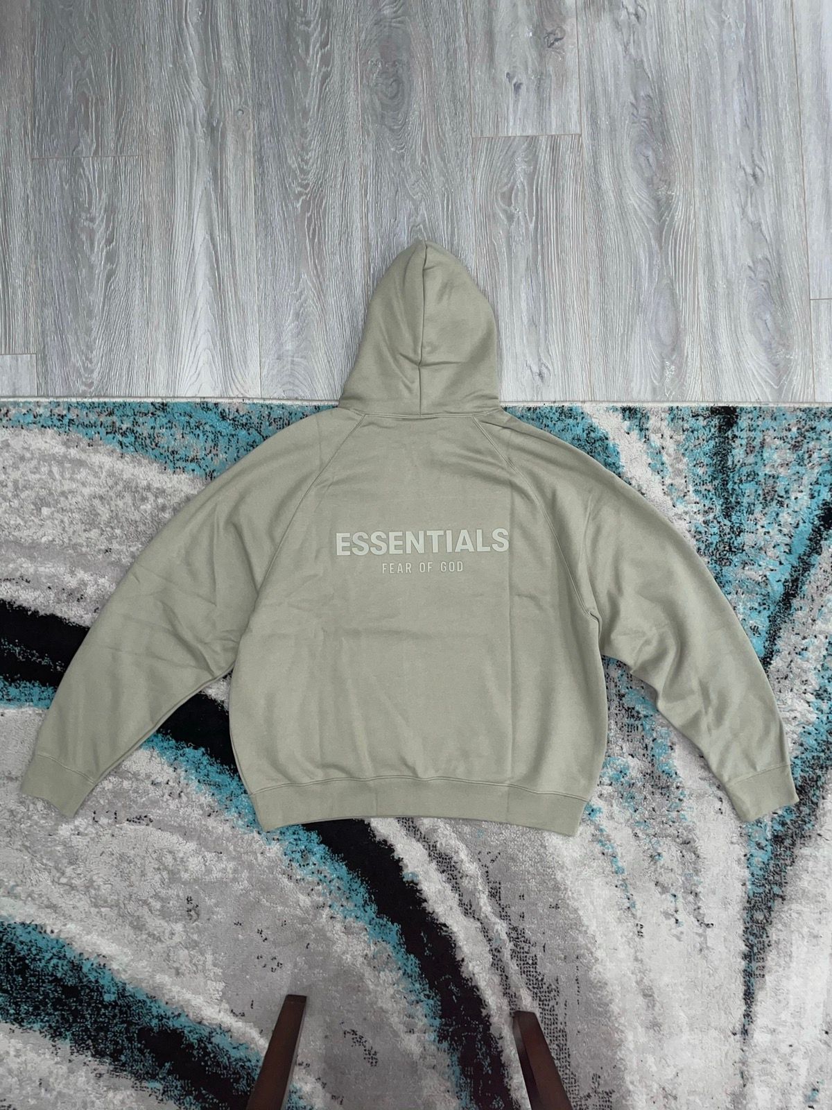 Pre-owned Essentials X Fear Of God Essentials Pistachio Hoodie