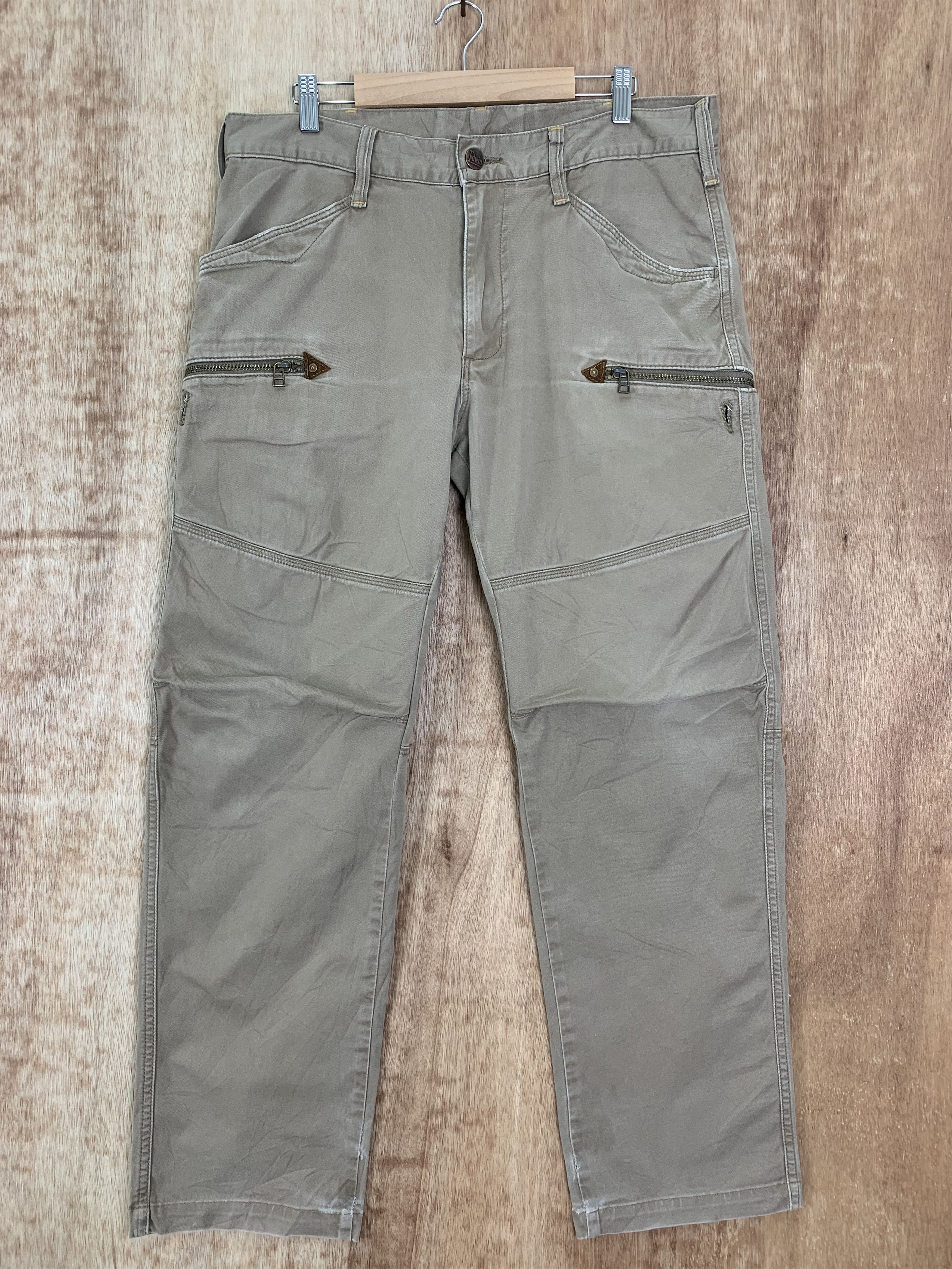 image of Cargo Pants Edwin Multipocket Travis Scott Style in Brown, Men's (Size 34)