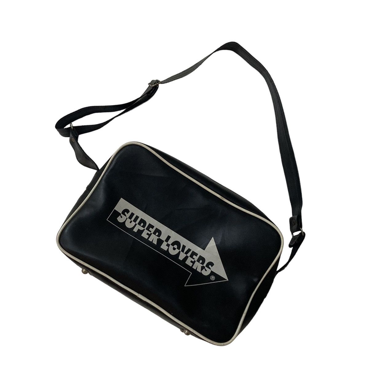 Super Lovers 🇯🇵 SUPER LOVERS JAPANESE PUNK LEATHER SLING BAG Size ONE SIZE - 1 Thumbnail