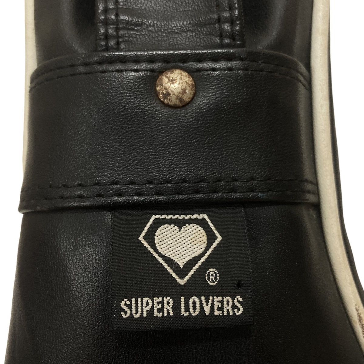 Super Lovers 🇯🇵 SUPER LOVERS JAPANESE PUNK LEATHER SLING BAG Size ONE SIZE - 9 Thumbnail