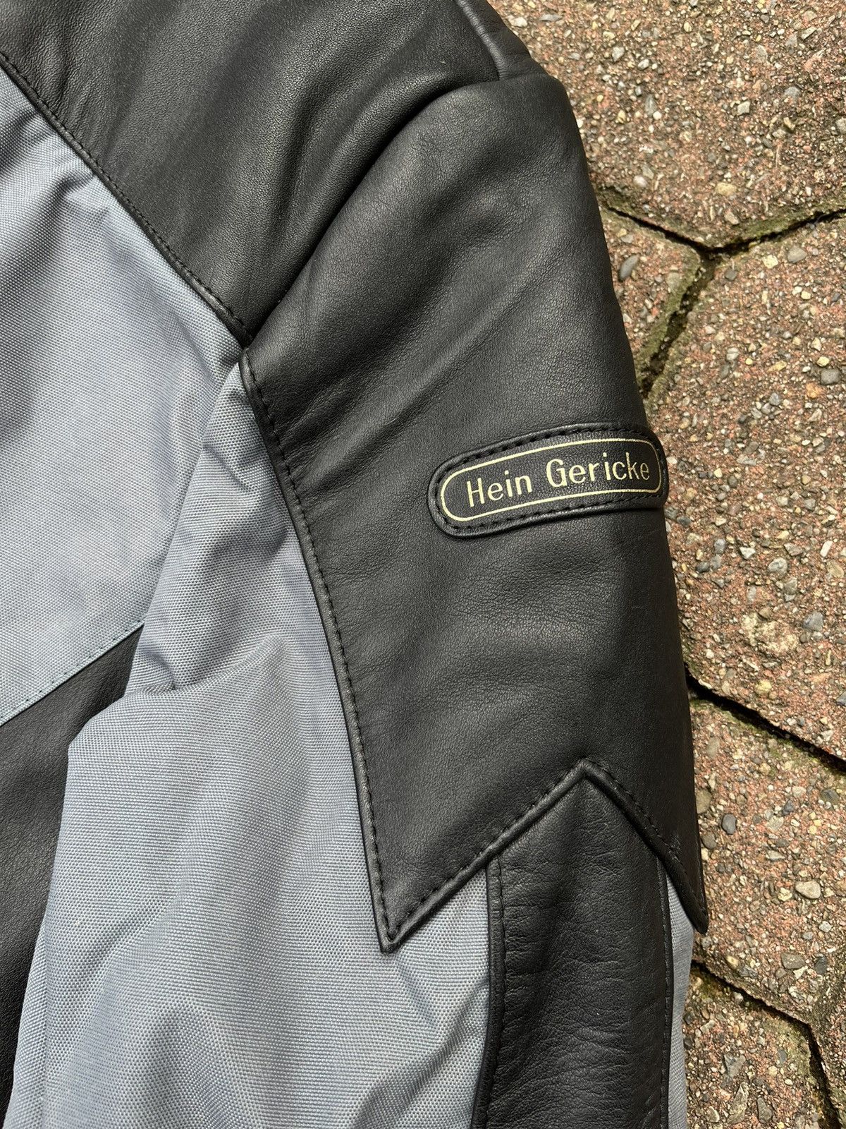 Hein Gericke Vintage Hein Gericke Leather Grey Bomber Jacket Size US XL / EU 56 / 4 - 2 Thumbnail