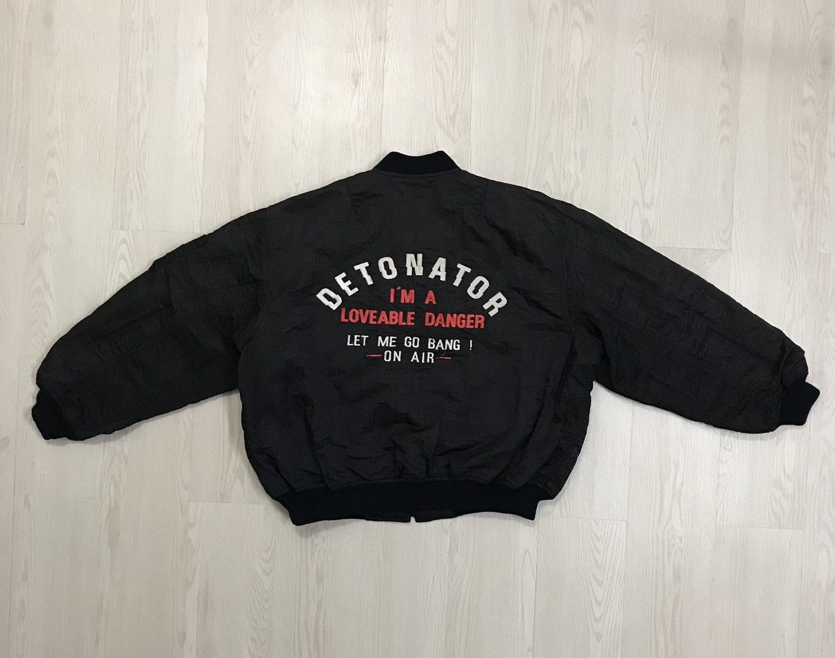 Japanese Brand × Vintage Vintage On Air Japan Bomber Jacket Embroidery Spell Out Size US M / EU 48-50 / 2 - 2 Thumbnail