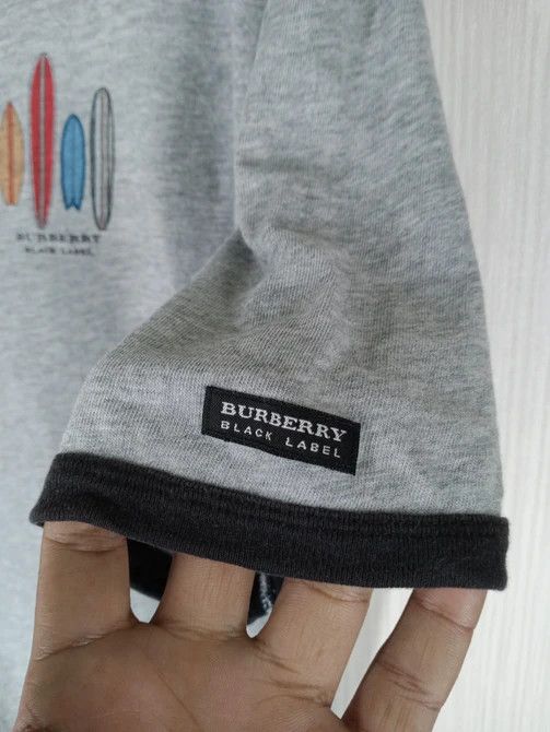 Black Label × Burberry × Vintage Rare Vintage Burberry Black Label Tshirt Size US L / EU 52-54 / 3 - 5 Thumbnail
