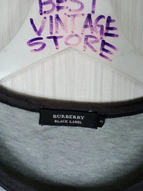 Black Label × Burberry × Vintage Rare Vintage Burberry Black Label Tshirt Size US L / EU 52-54 / 3 - 9 Thumbnail