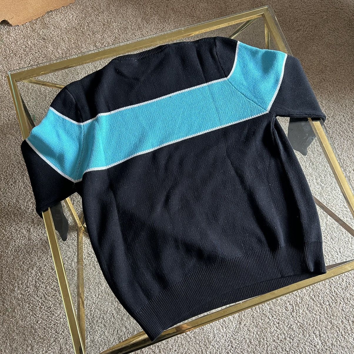 Revenge COLOR BLOCK SPORT KNiT SWEATER POWDER BLUE BANNER LOGO Size US XL / EU 56 / 4 - 9 Thumbnail