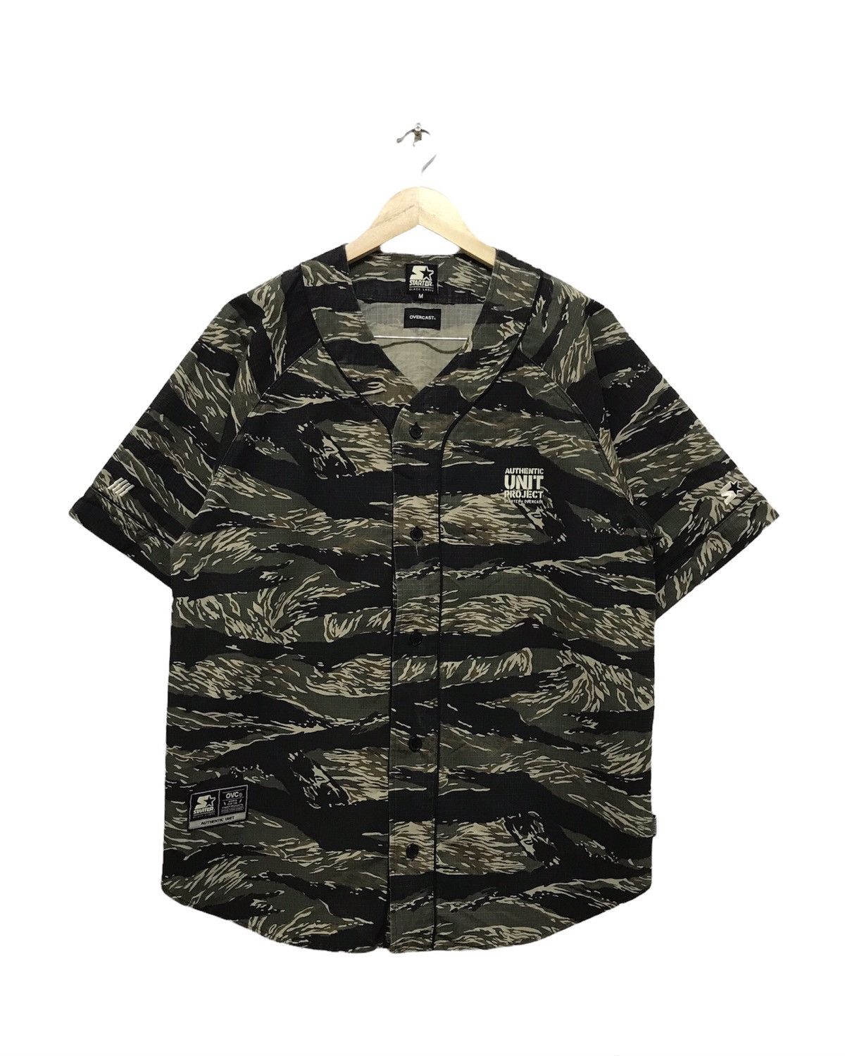 MLB Rare❗️Starter x Overcast Tiger Stripe Baseball Shirt Size US M / EU 48-50 / 2 - 1 Thumbnail