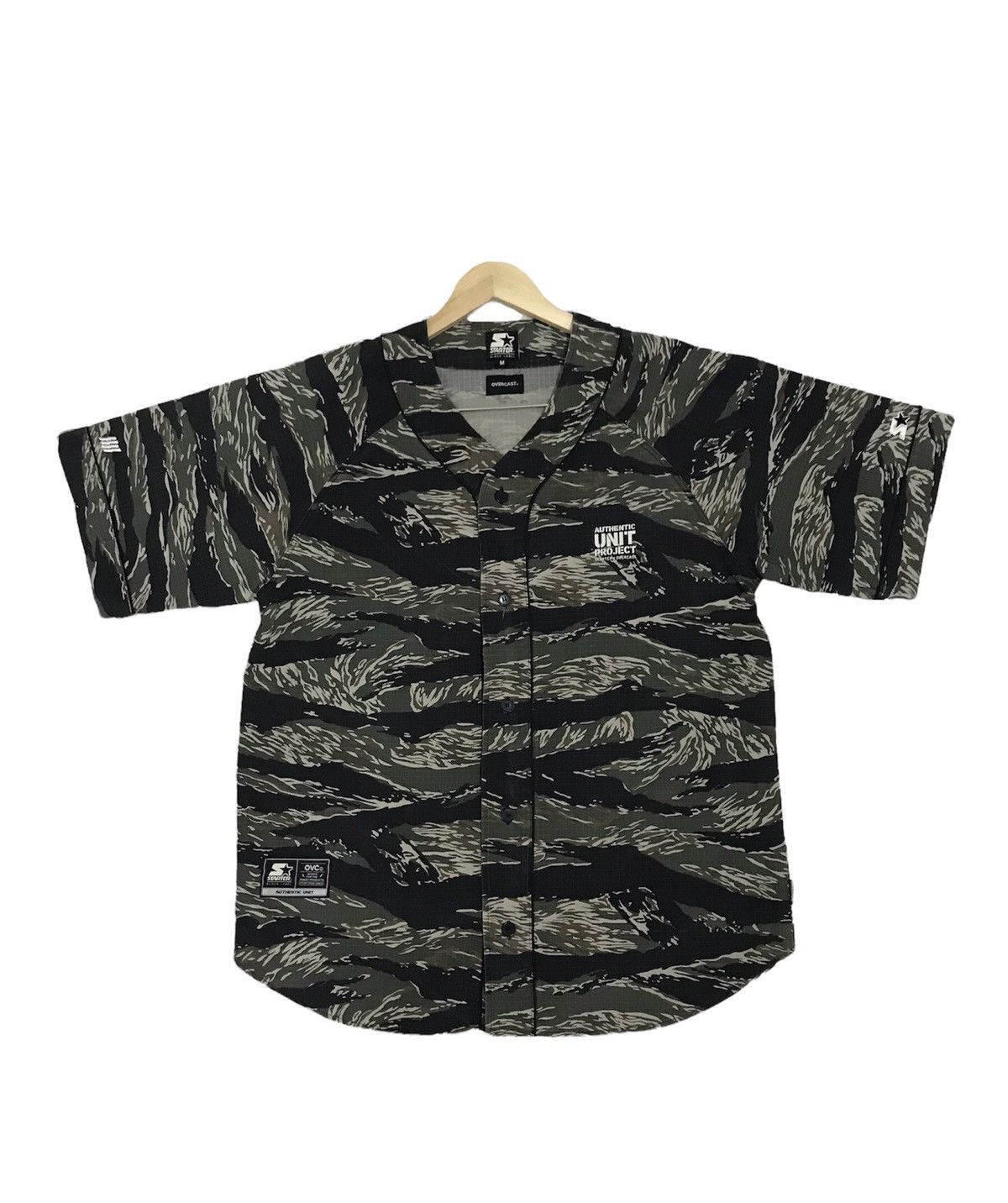 MLB Rare❗️Starter x Overcast Tiger Stripe Baseball Shirt Size US M / EU 48-50 / 2 - 3 Thumbnail