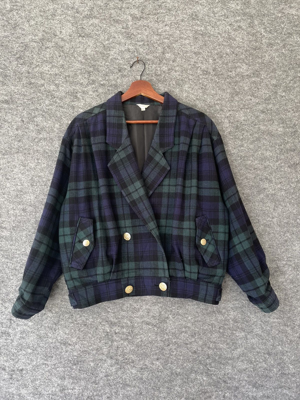 Japanese Brand VINTAGE ROUQUINE TARTAN JACKET Size M / US 6-8 / IT 42-44 - 1 Thumbnail