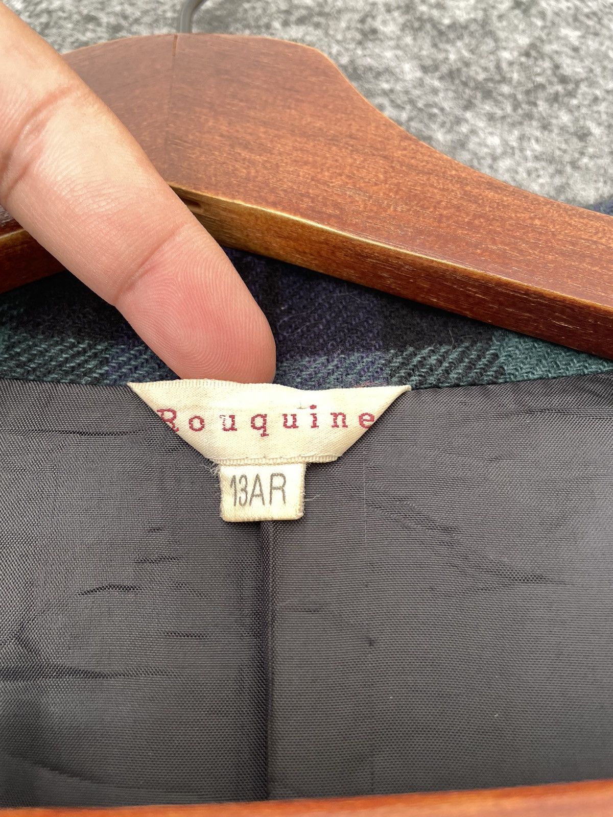 Japanese Brand VINTAGE ROUQUINE TARTAN JACKET Size M / US 6-8 / IT 42-44 - 6 Thumbnail