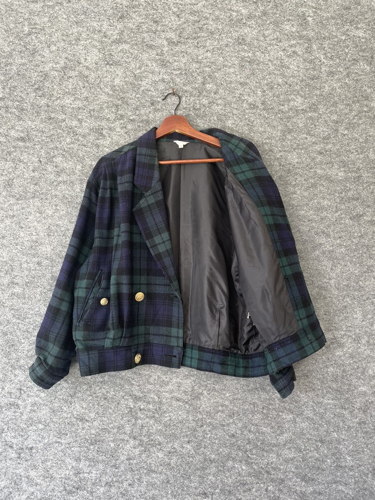 Japanese Brand VINTAGE ROUQUINE TARTAN JACKET Size M / US 6-8 / IT 42-44 - 5 Thumbnail
