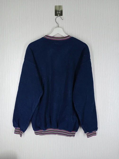 Trussardi × Vintage VINTAGE TRUSSARDI EMBROIDERED RAINBOW BIG LOGO SWEATSHIRT Size US L / EU 52-54 / 3 - 4 Thumbnail