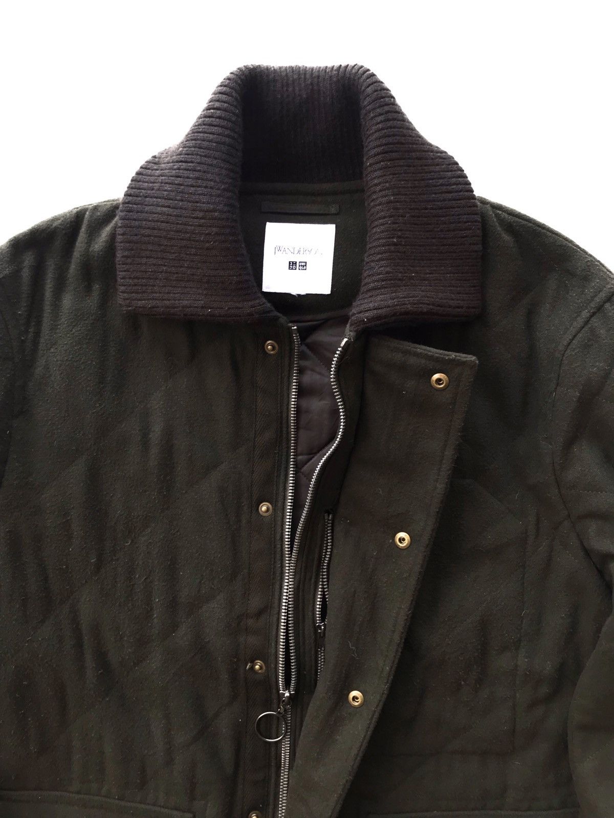 JW Anderson × Uniqlo Diamond Quilted Lining Pockets Zipper Button downs Jacket Size US M / EU 48-50 / 2 - 5 Thumbnail