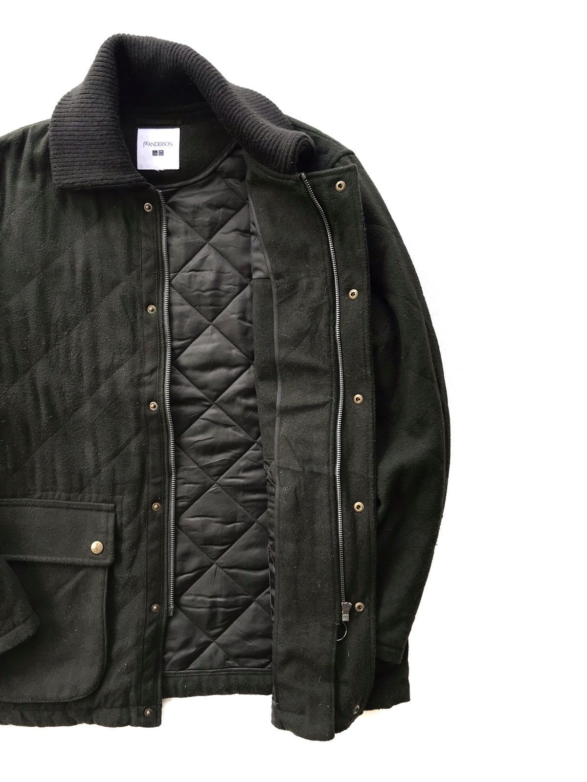 JW Anderson × Uniqlo Diamond Quilted Lining Pockets Zipper Button downs Jacket Size US M / EU 48-50 / 2 - 8 Thumbnail