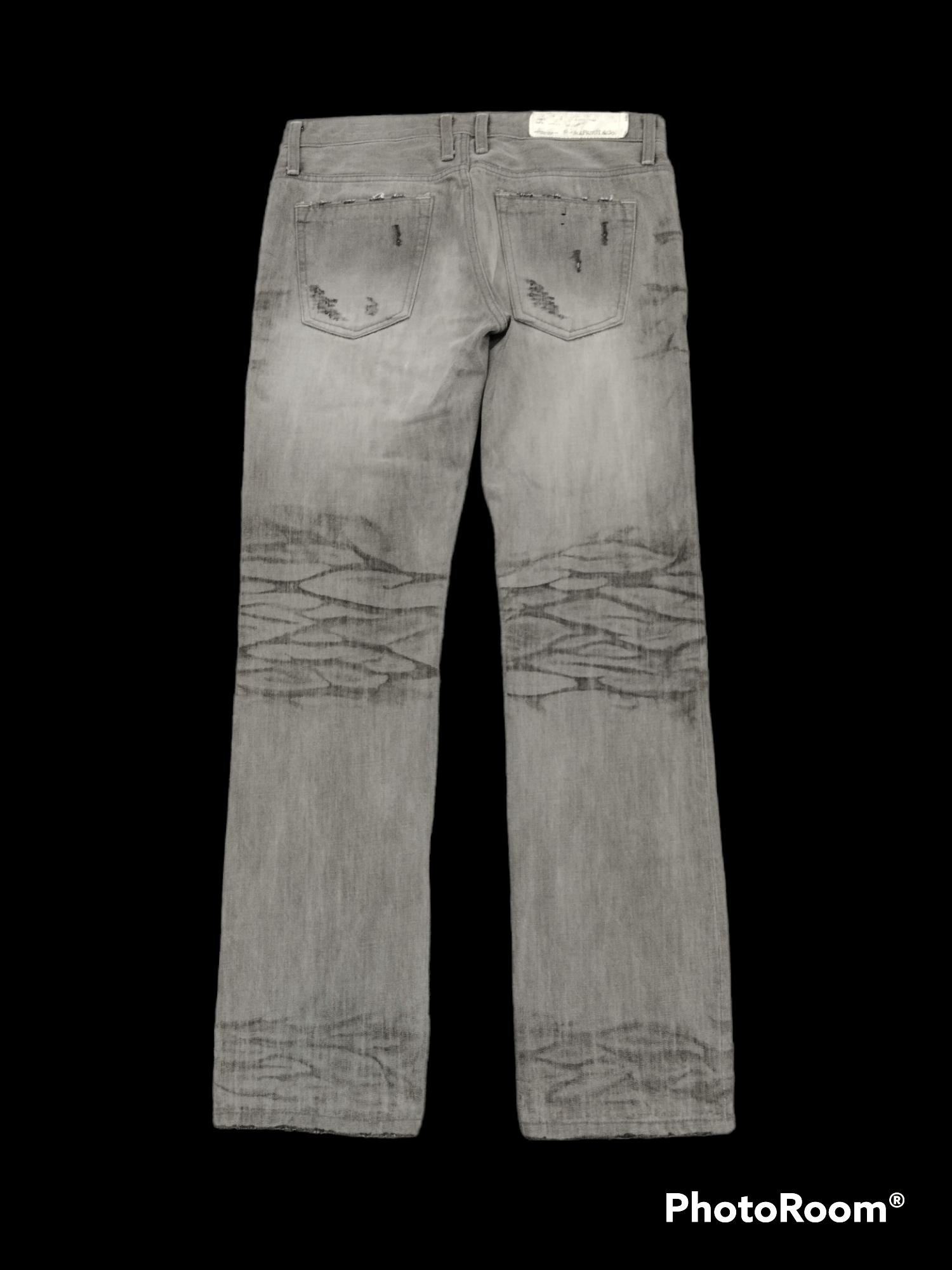 Japanese Brand DiSTRESSED GRAY RAPANUI&CO DENIM PANTS Size US 32 / EU 48 - 2 Thumbnail