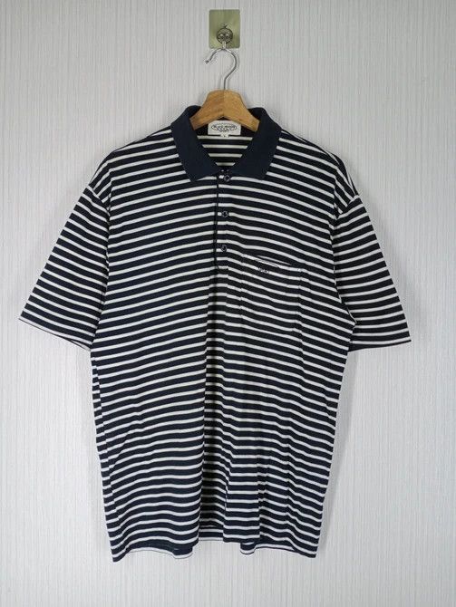 Missoni Vintage Black Missoni Sport Striped Polo Shirt Small Logo Size US L / EU 52-54 / 3 - 2 Thumbnail