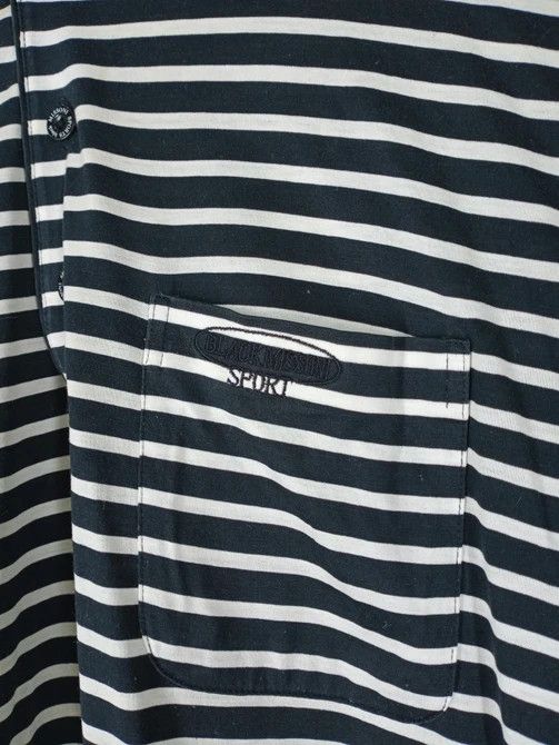 Missoni Vintage Black Missoni Sport Striped Polo Shirt Small Logo Size US L / EU 52-54 / 3 - 3 Thumbnail