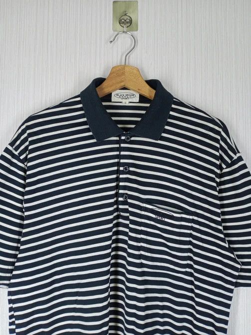 Missoni Vintage Black Missoni Sport Striped Polo Shirt Small Logo Size US L / EU 52-54 / 3 - 1 Thumbnail