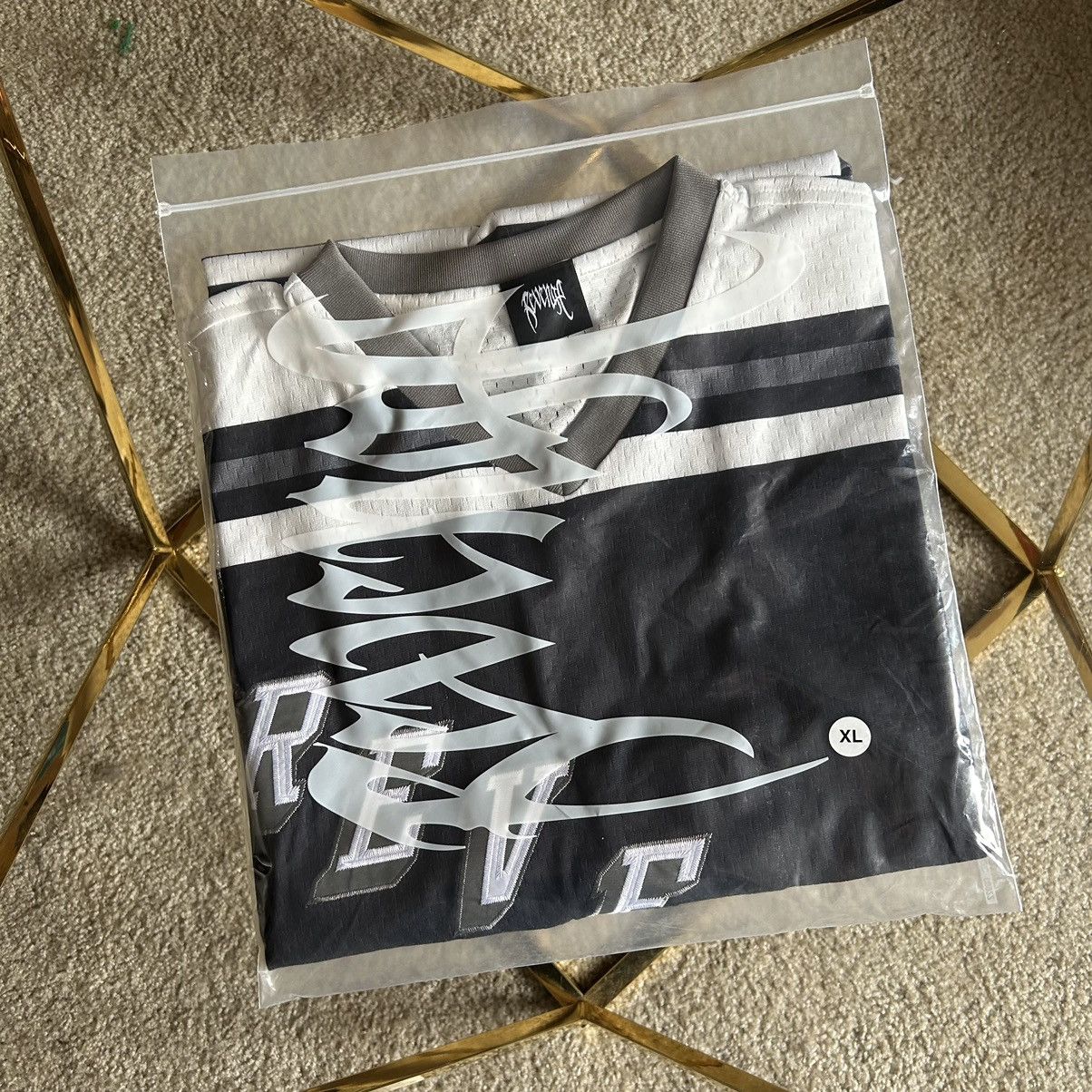 Revenge STRiPED EMBROiDERED NEW YORK RANGERS HOCKEY JERSEY Size US XL / EU 56 / 4 - 12 Thumbnail