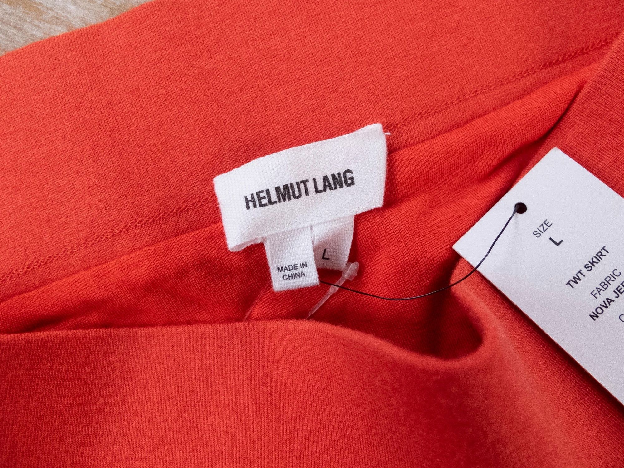 Helmut Lang HELMUT LANG vein red modal wool draped tube skirt Large Size 30" / US 8 / IT 44 - 6 Thumbnail