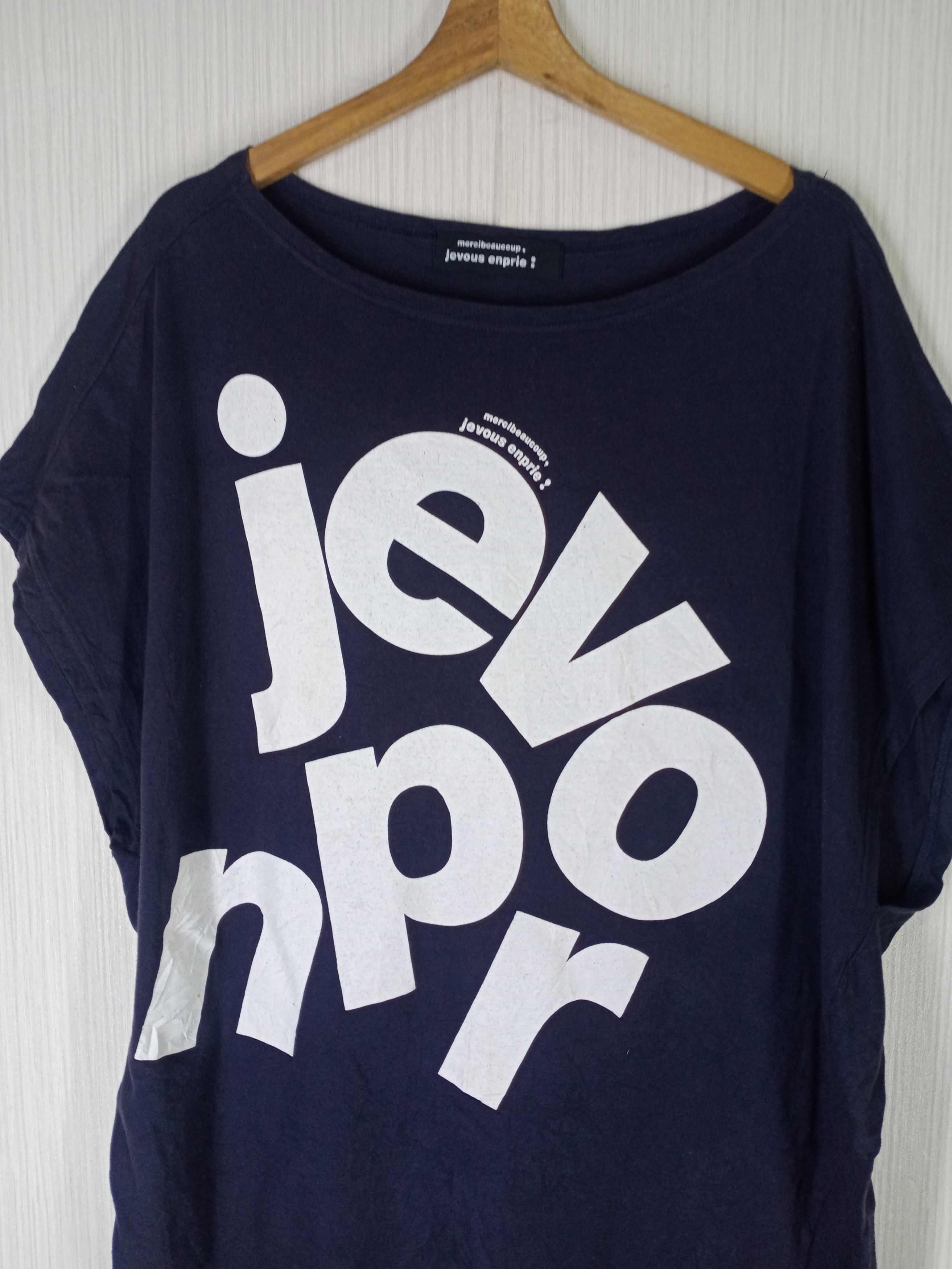 90's Issey Miyake Mercibeaucoup Jevous Enprie Tshirt