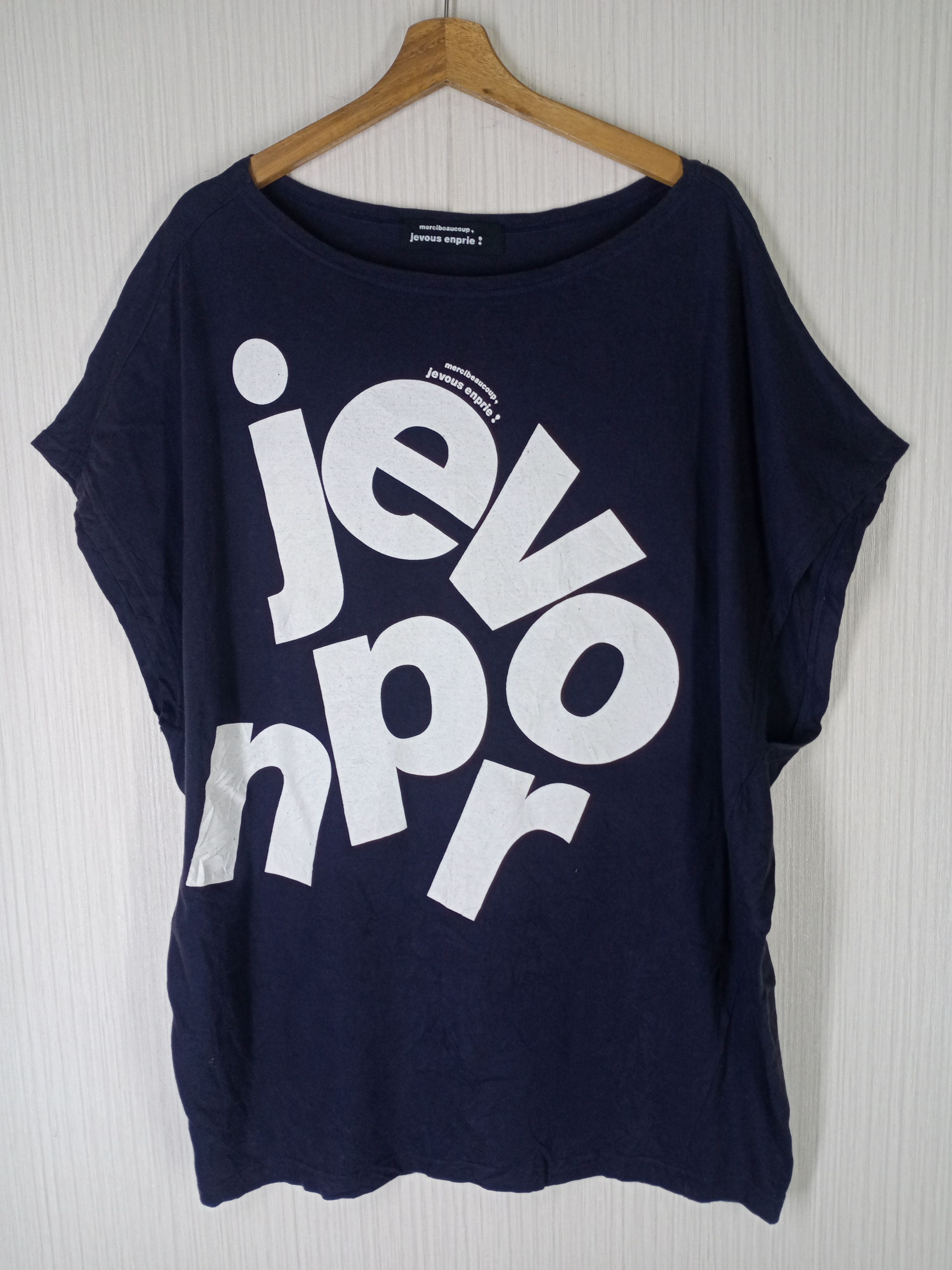 90's Issey Miyake Mercibeaucoup Jevous Enprie Tshirt