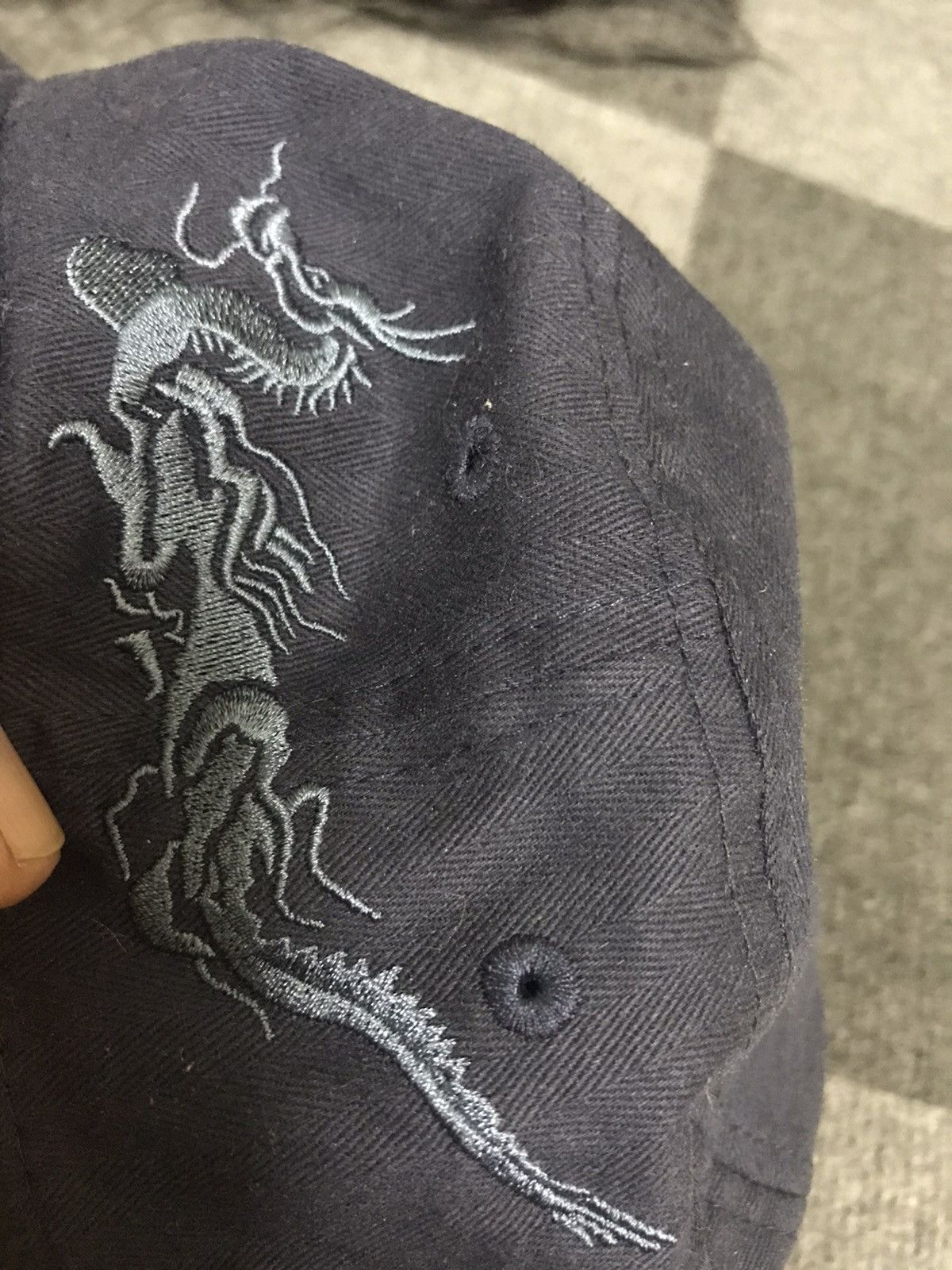 Japanese Brand shir ijo Japan Dragon Mebrpidery HBT Fabric Cap Size ONE SIZE - 8 Thumbnail