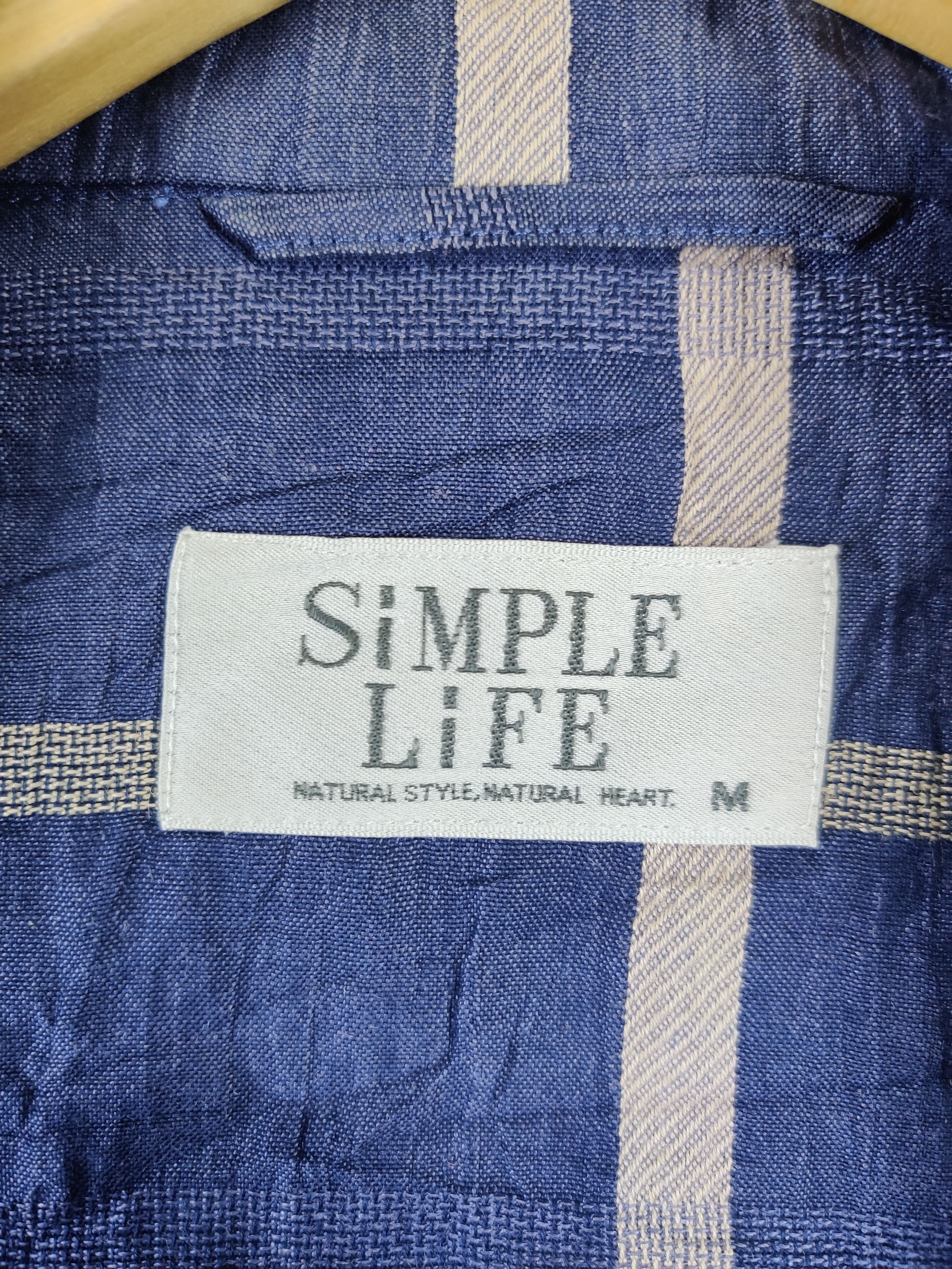 Japanese Brand Vintage Japanese Brand Simple Life Checkered Shirt Button Up Size US M / EU 48-50 / 2 - 8 Thumbnail