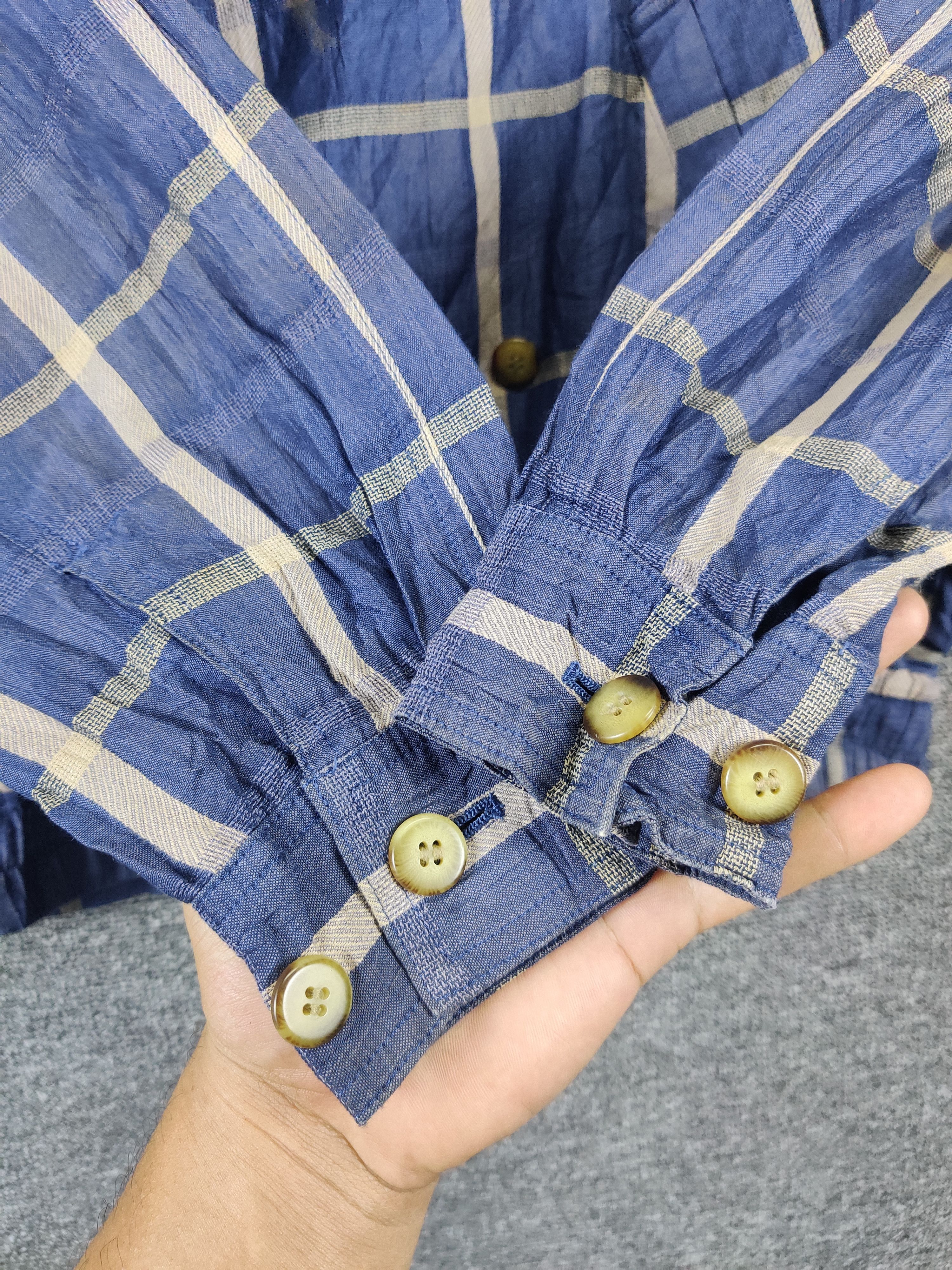Japanese Brand Vintage Japanese Brand Simple Life Checkered Shirt Button Up Size US M / EU 48-50 / 2 - 7 Thumbnail