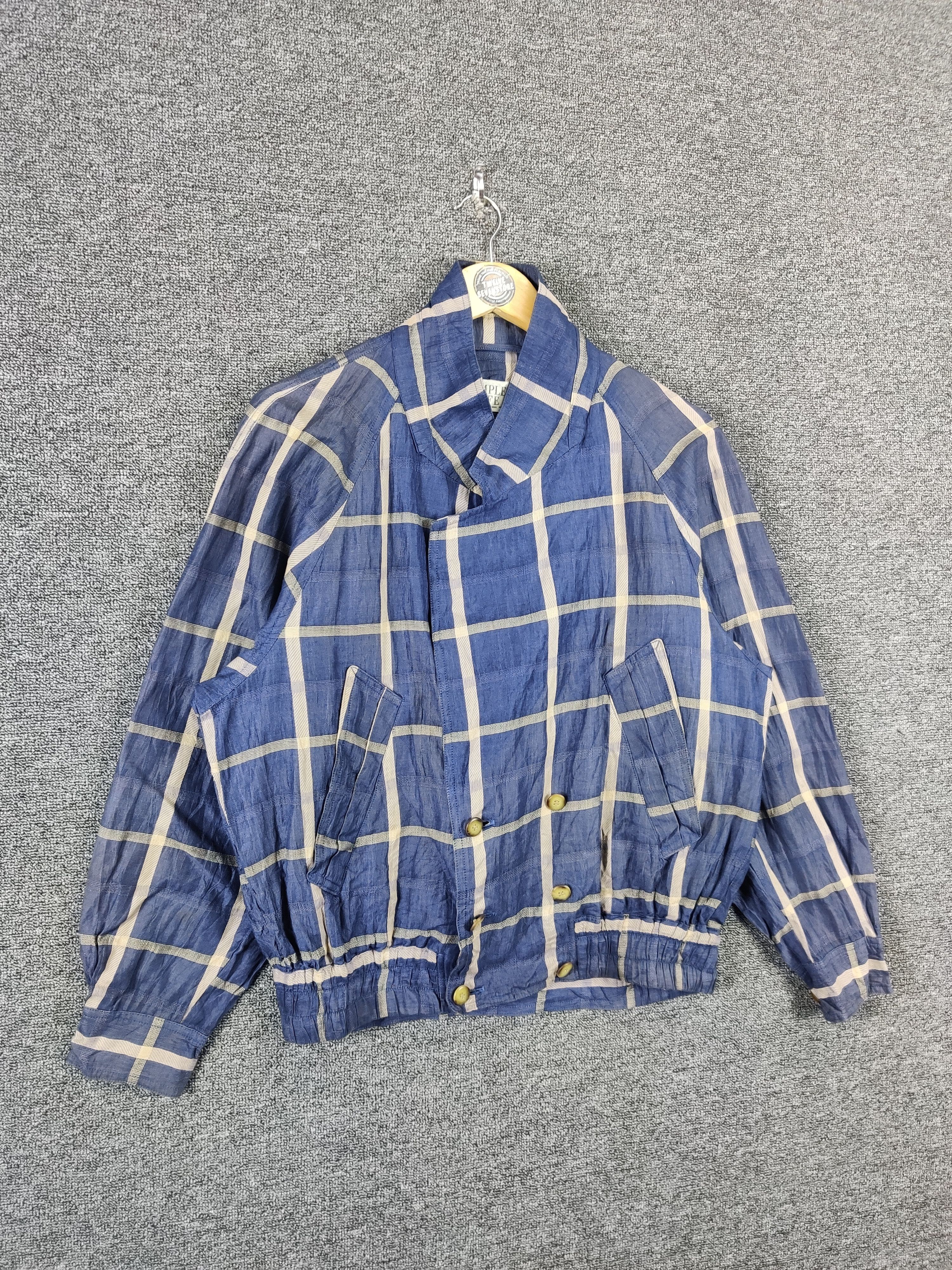 Japanese Brand Vintage Japanese Brand Simple Life Checkered Shirt Button Up Size US M / EU 48-50 / 2 - 6 Thumbnail