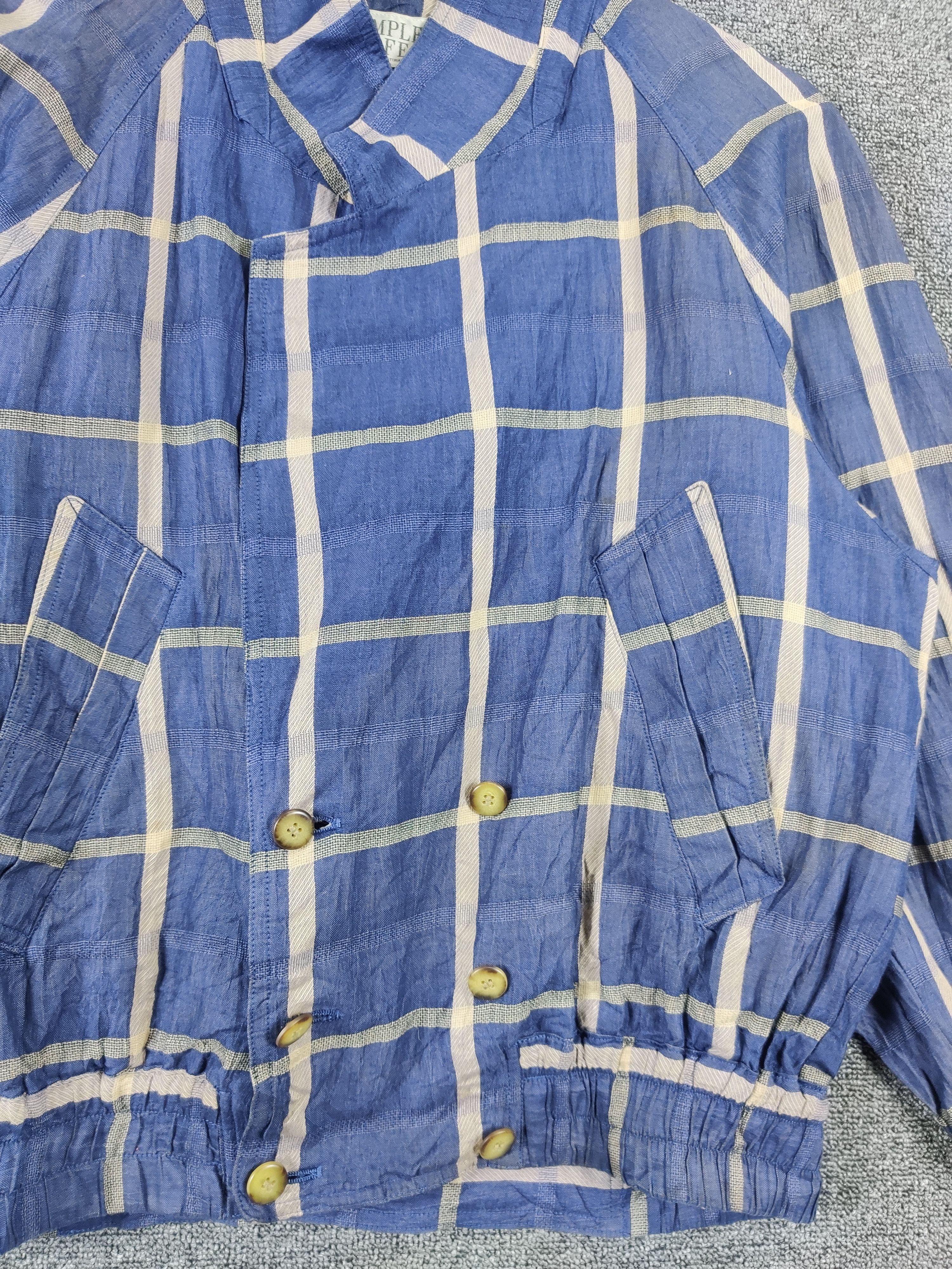 Japanese Brand Vintage Japanese Brand Simple Life Checkered Shirt Button Up Size US M / EU 48-50 / 2 - 5 Thumbnail