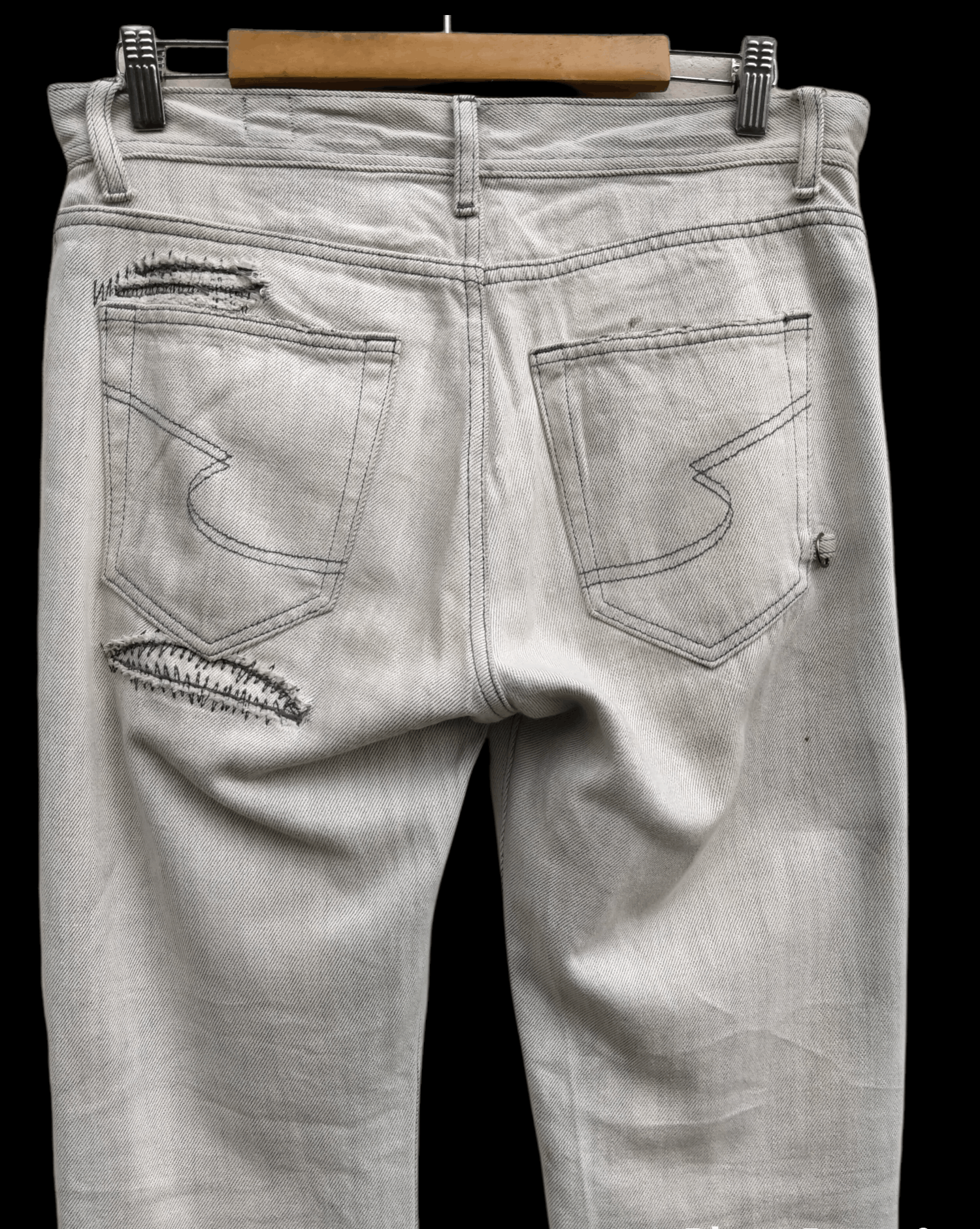 Hysteric Glamour Rare!! Vtg Semantic Design Distressed Boro Stitching Denim Size US 32 / EU 48 - 11 Thumbnail